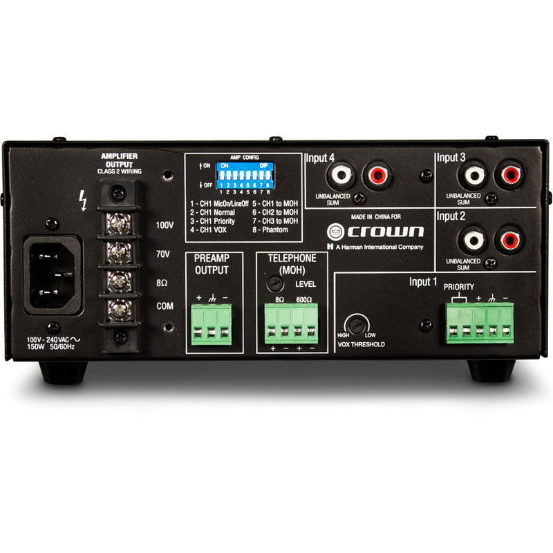 Crown 160MA 4-Input, 60W Mixer-Amplifier