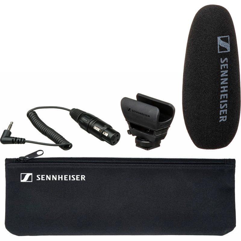 Sennheiser MKE600 Shotgun Microphone Location Recording Kit Power Bundle