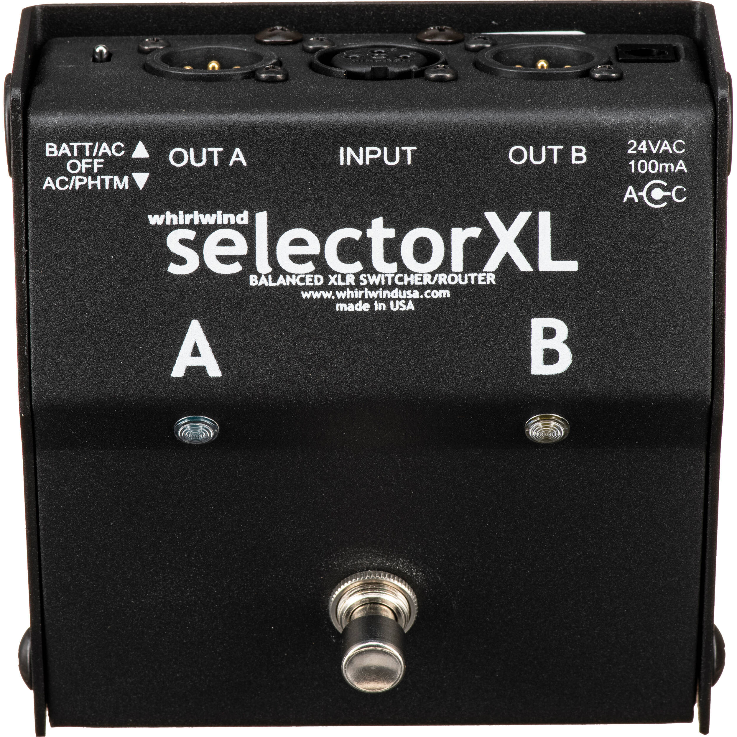 Whirlwind SelectorXL Silent Microphone Switcher
