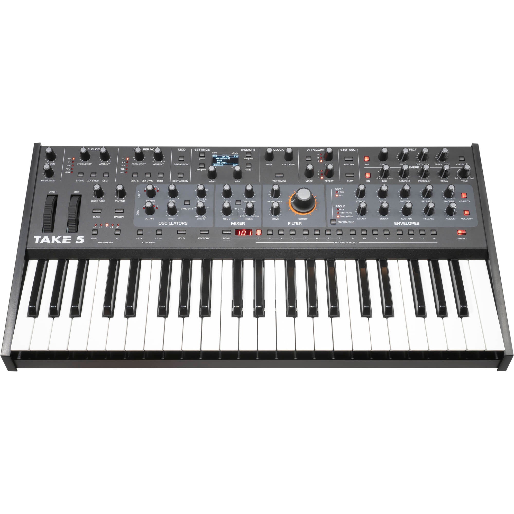 Sequential Take 5 Compact Poly Synthesizer