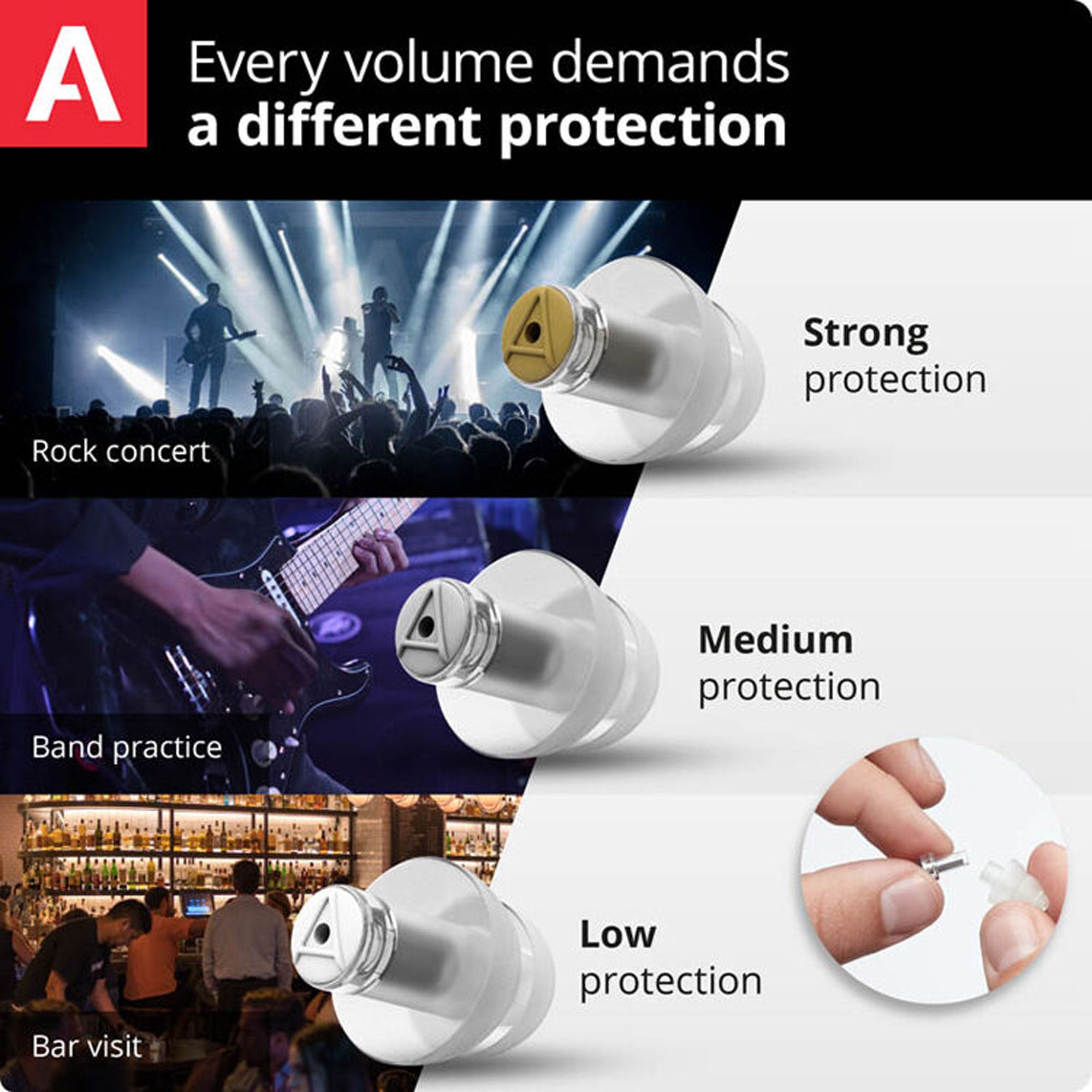 Alpine Hearing Protection MusicSafe Pro Earplugs (Transparent)