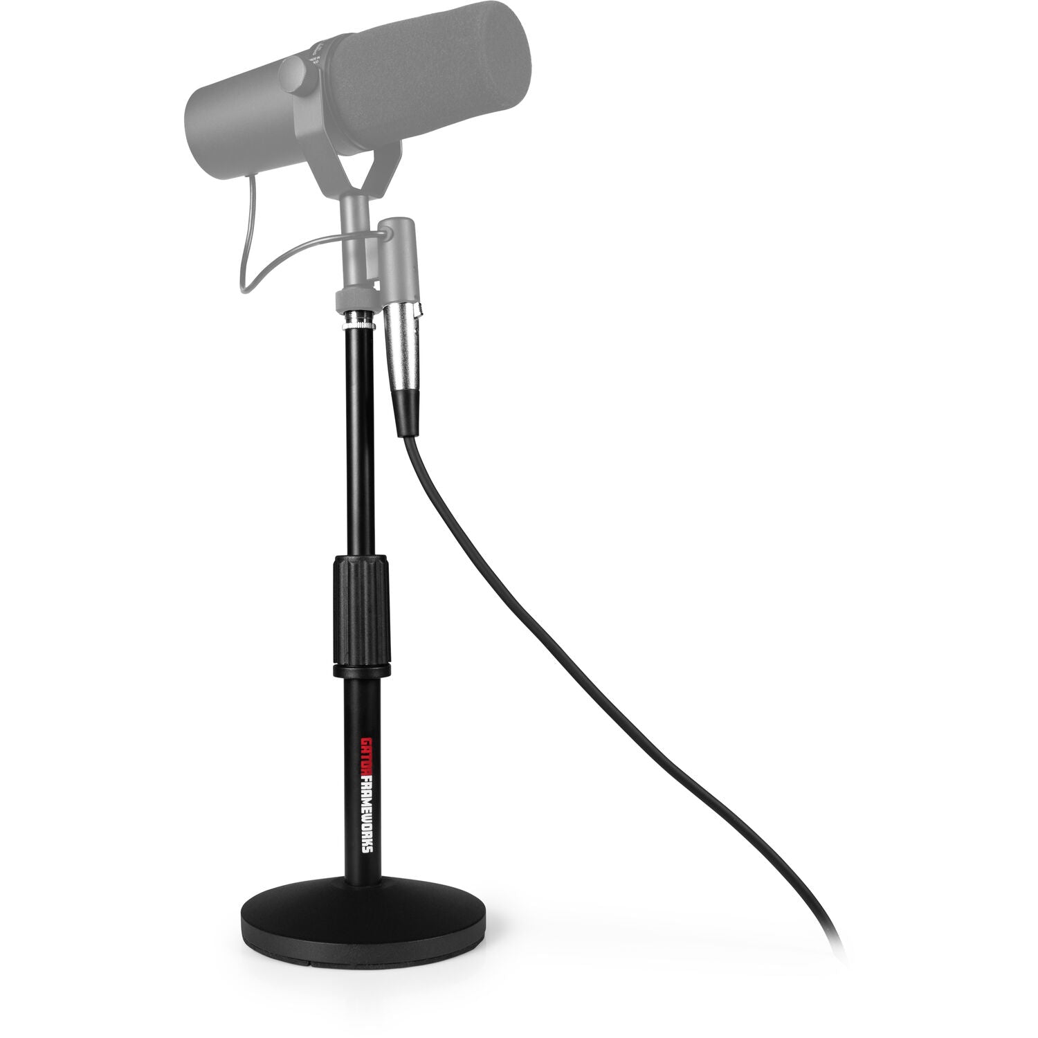 Gator Frameworks GFW-MIC-DESKTOP-2PK Desktop Mic Stands with XLR Cables (2 Pack)