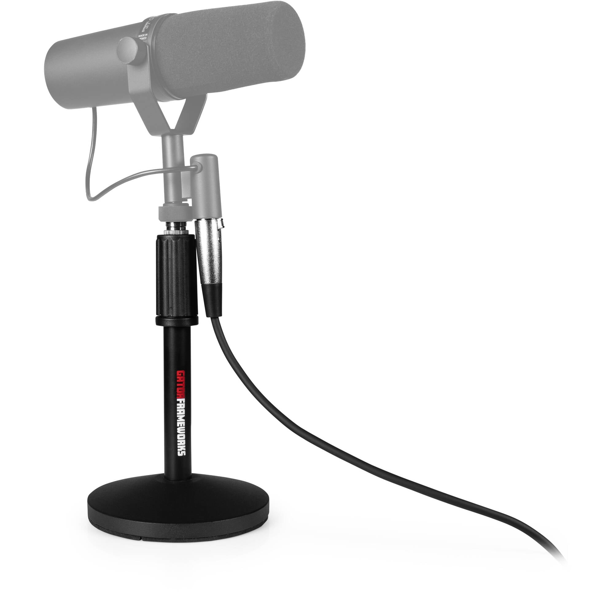 Gator Frameworks GFW-MIC-DESKTOP-2PK Desktop Mic Stands with XLR Cables (2 Pack)