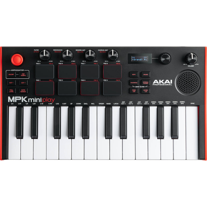 Akai Professional MPK Mini Play mk3 Compact Keyboard and Pad Controller with Speaker