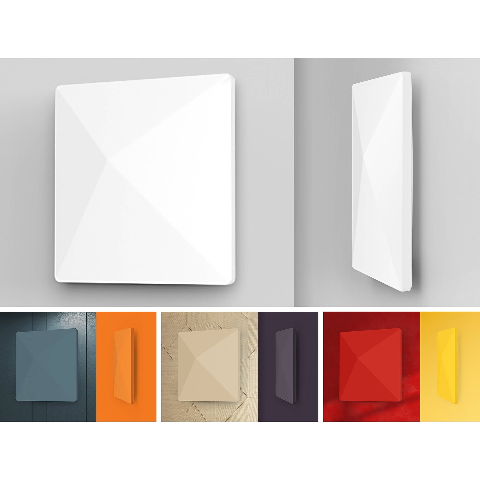 RF Venue D-ARC Diversity Architectural Antenna for UHF Wireless Microphones (White, 470-616 MHz)