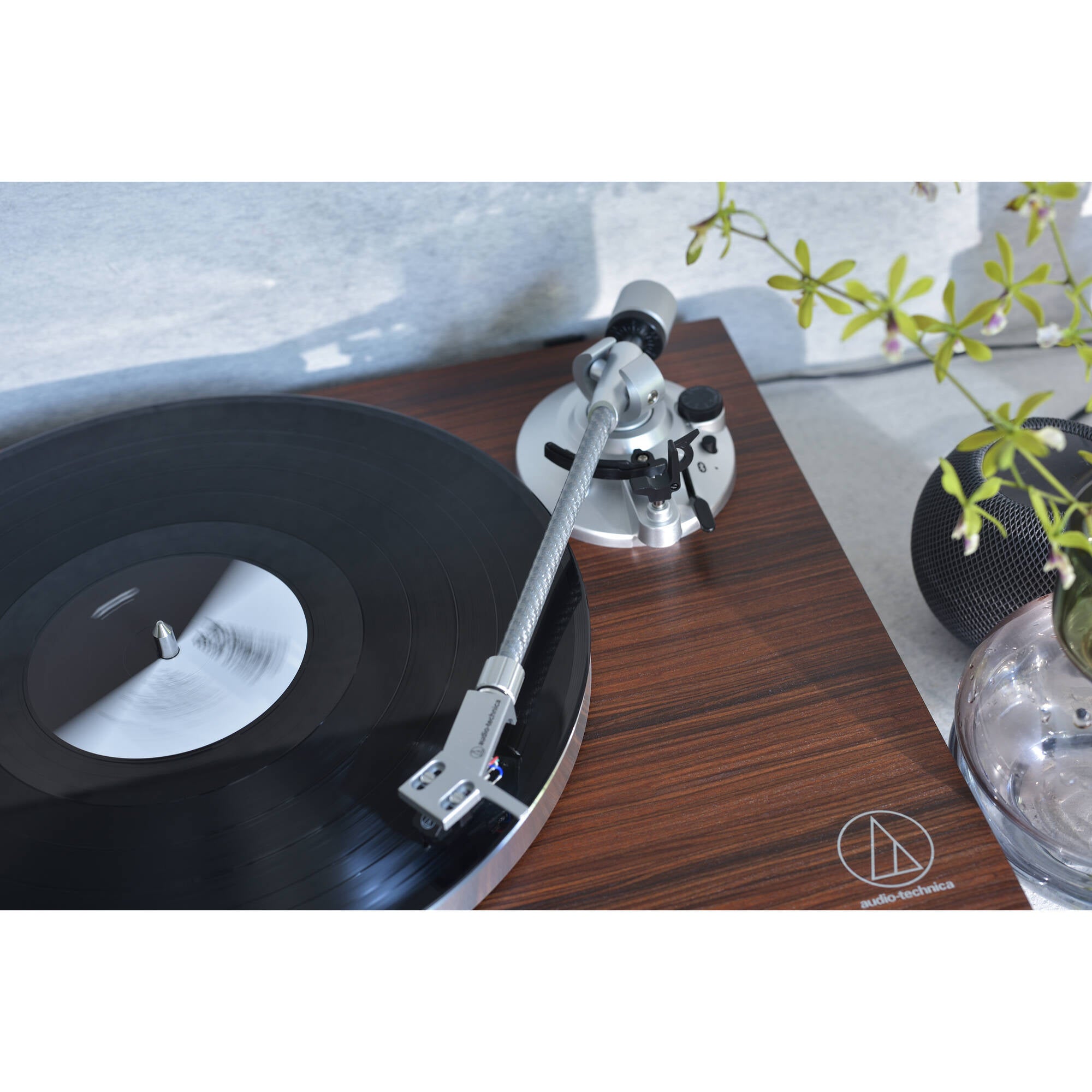 Audio-Technica AT-LPW50BT-RW Manual Two-Speed Turntable with Bluetooth