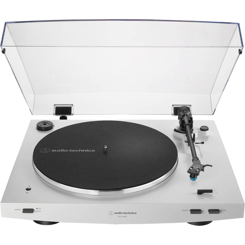 Audio-Technica AT-LP3XBT Fully Automatic Two-Speed Turntable with Bluetooth (White)