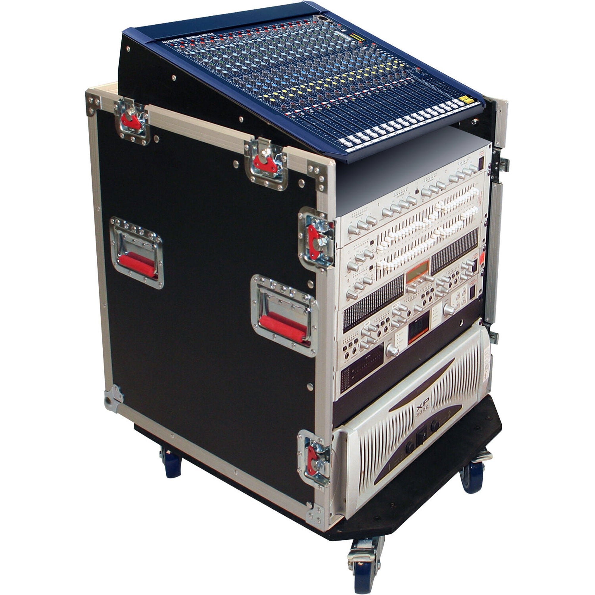 Gator Cases G-TOUR-GRC12X12 Road Console Rack (12U Top, 12U Side)
