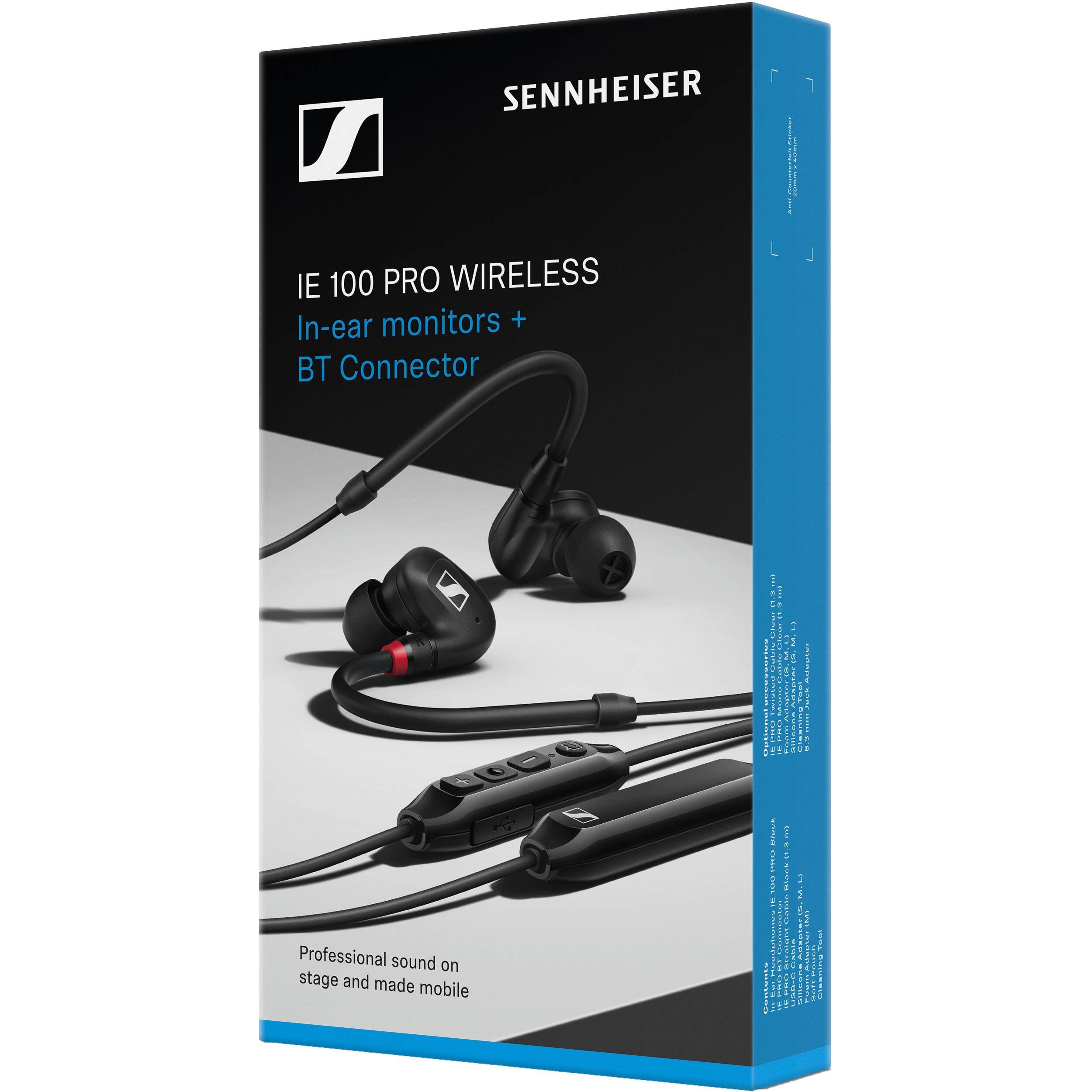 Sennheiser IE 100 PRO Wireless In-Ear Headphones (Black)
