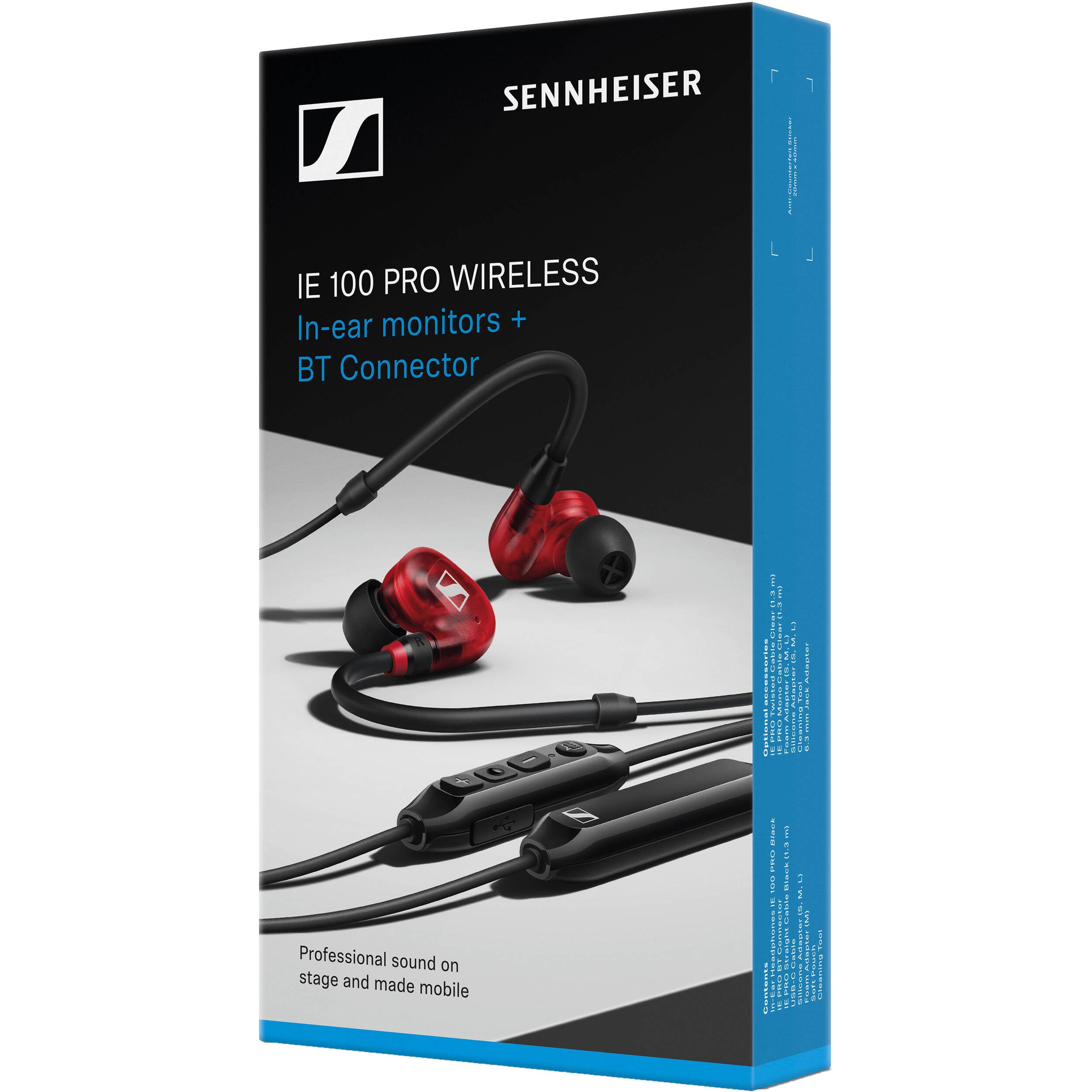 Sennheiser IE 100 PRO Wireless In-Ear Headphones (Red)