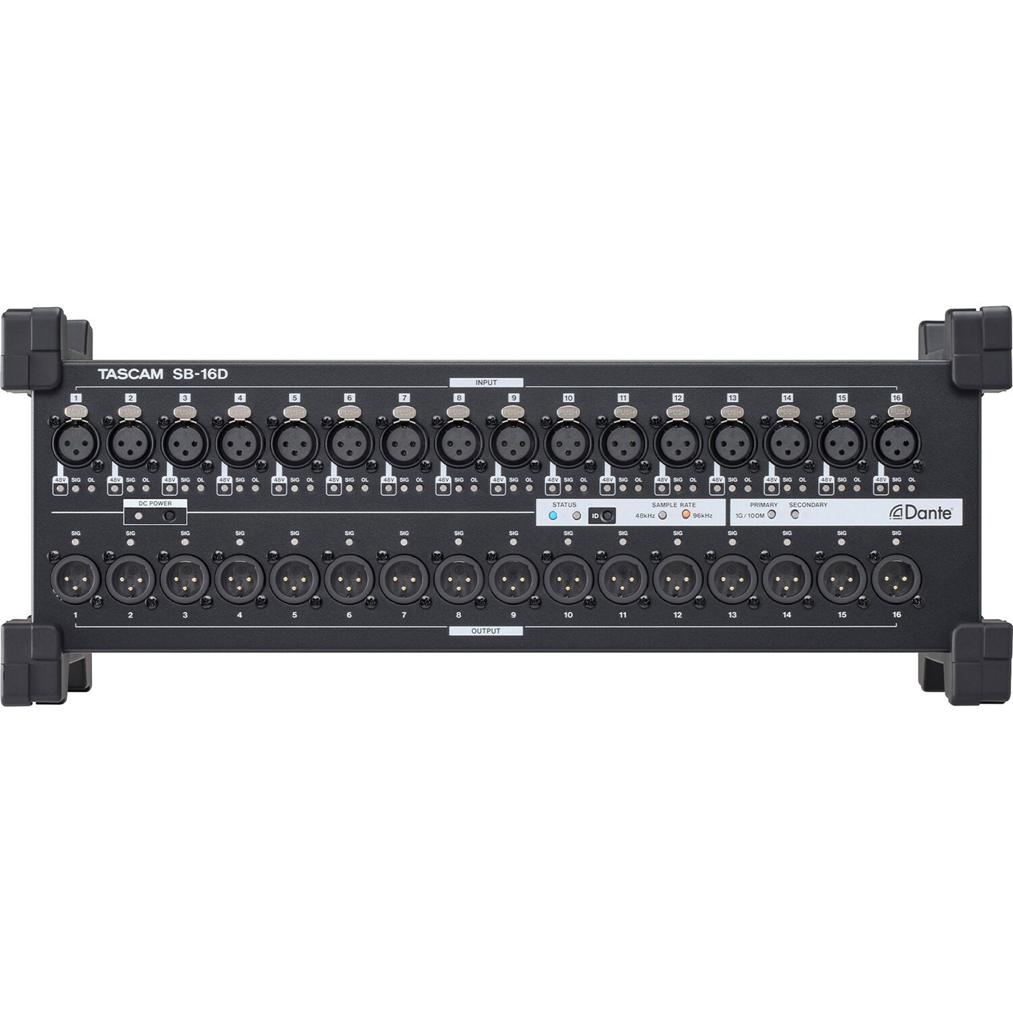Tascam SB-16D 16-In/16-Out Dante Stage Box