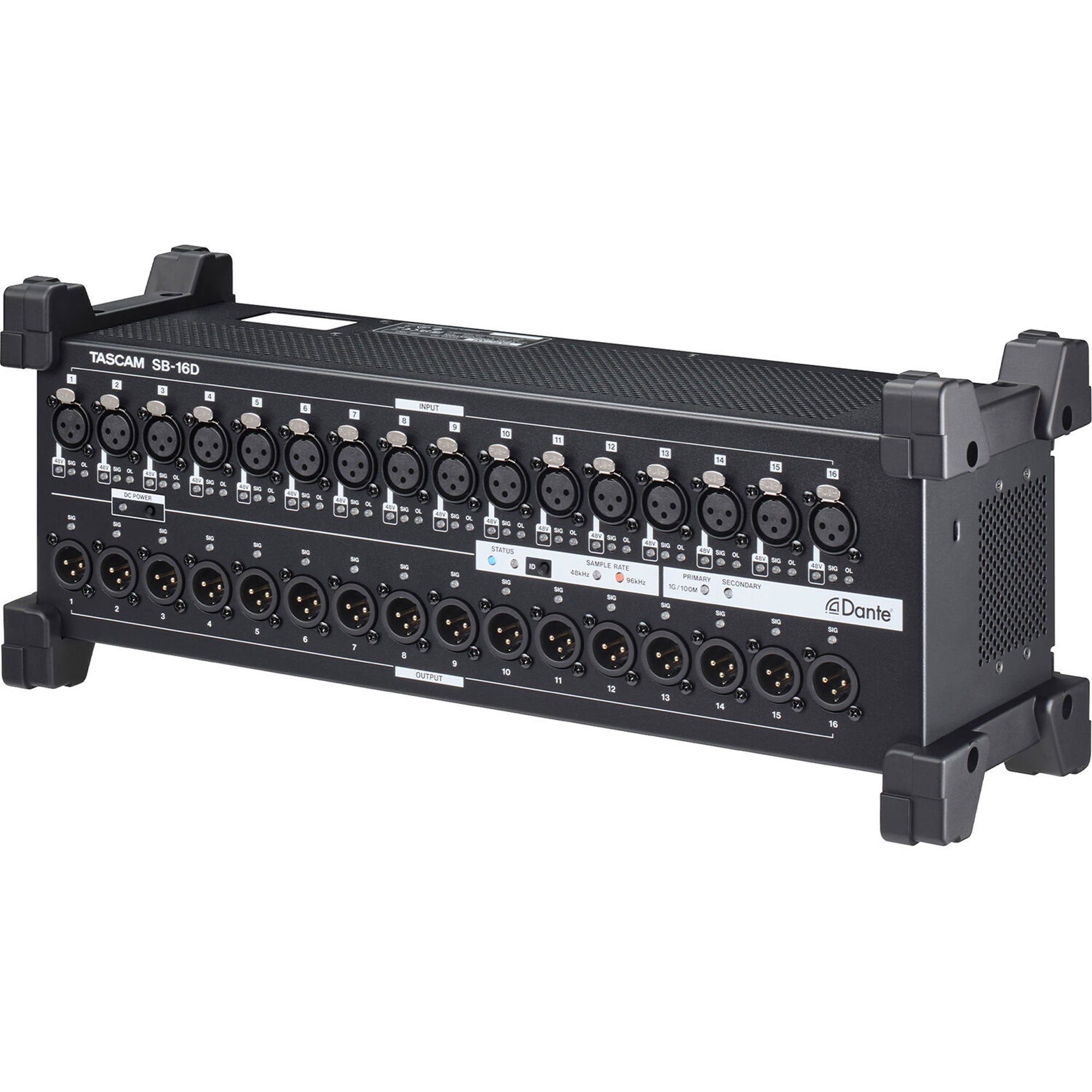 Tascam SB-16D 16-In/16-Out Dante Stage Box