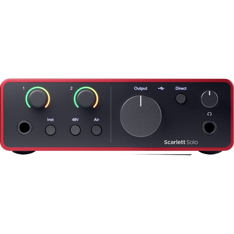 Focusrite Scarlett Solo Studio USB-C Audio Interface with Microphone and Headphones (4th Generation)