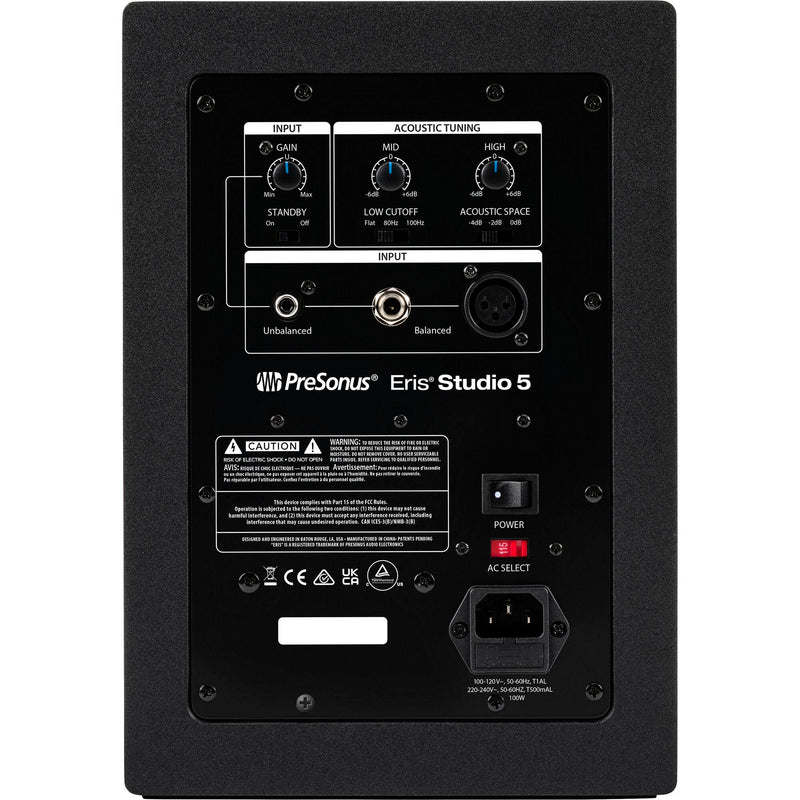PreSonus Eris Studio 5 Compact 5" 80W Studio Monitor with EBM Waveguide (Single)