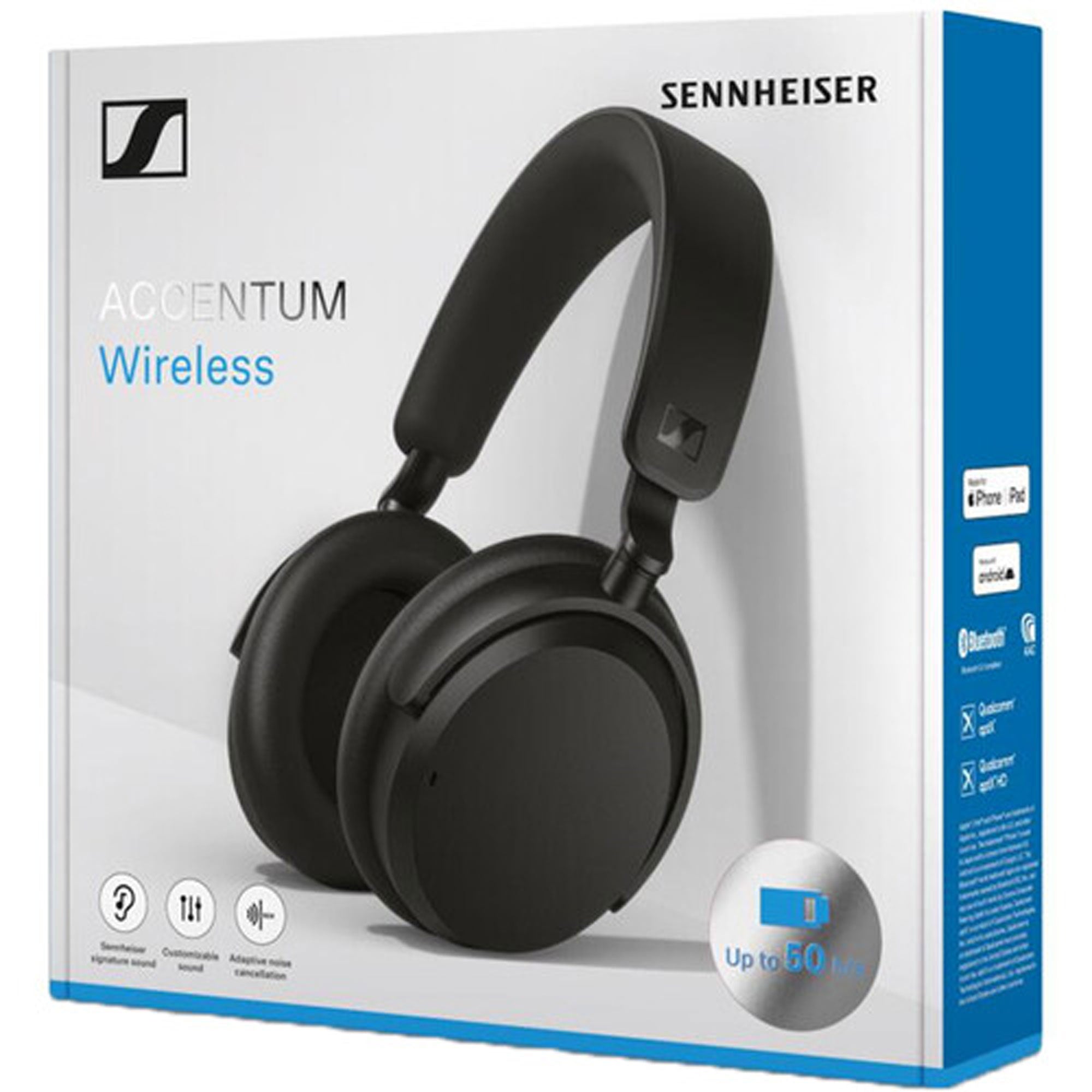 Sennheiser ACCENTUM Over-Ear Wireless Headphones (Black)