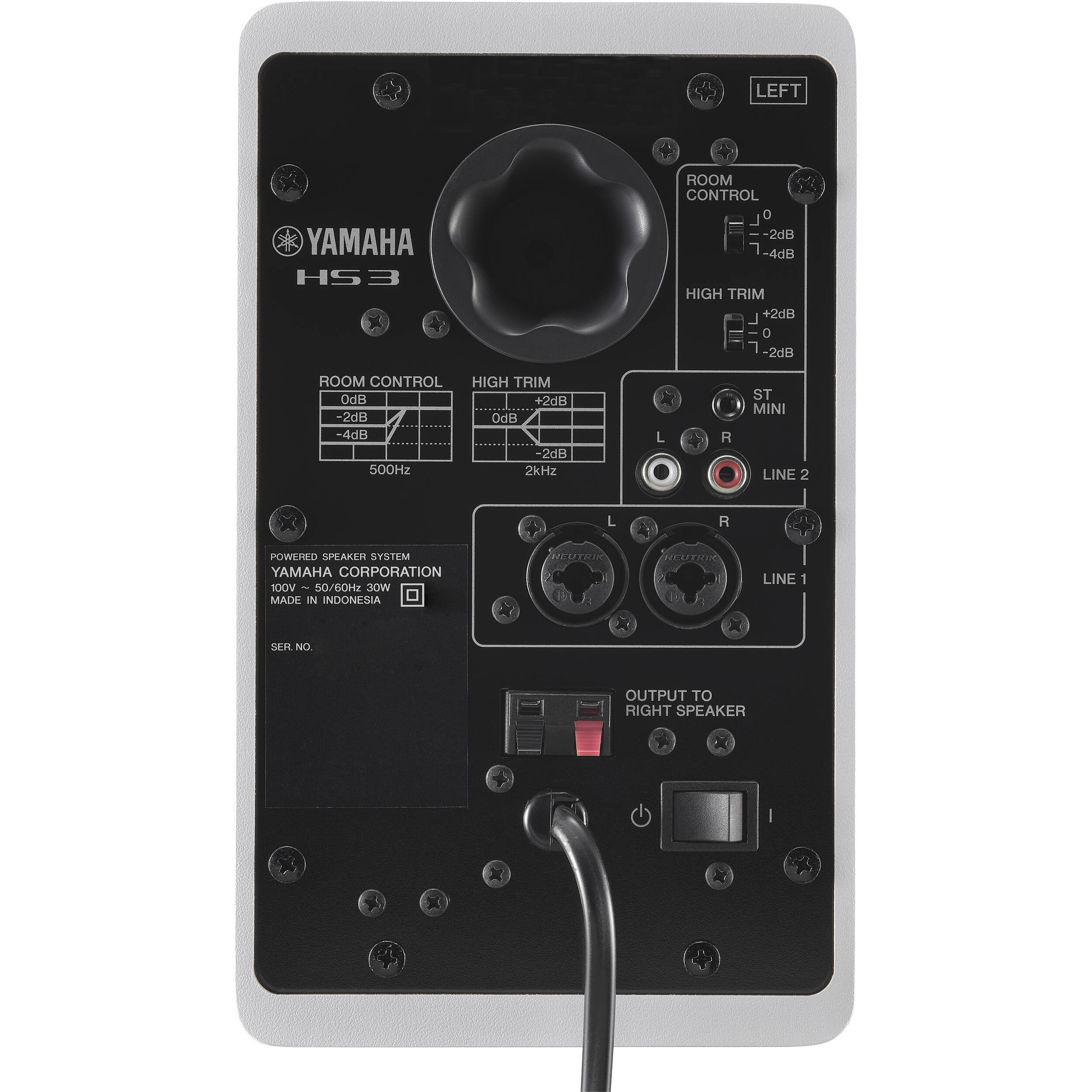 Yamaha HS3 Active 3.5" 2-Way Studio Monitors (Pair, White)