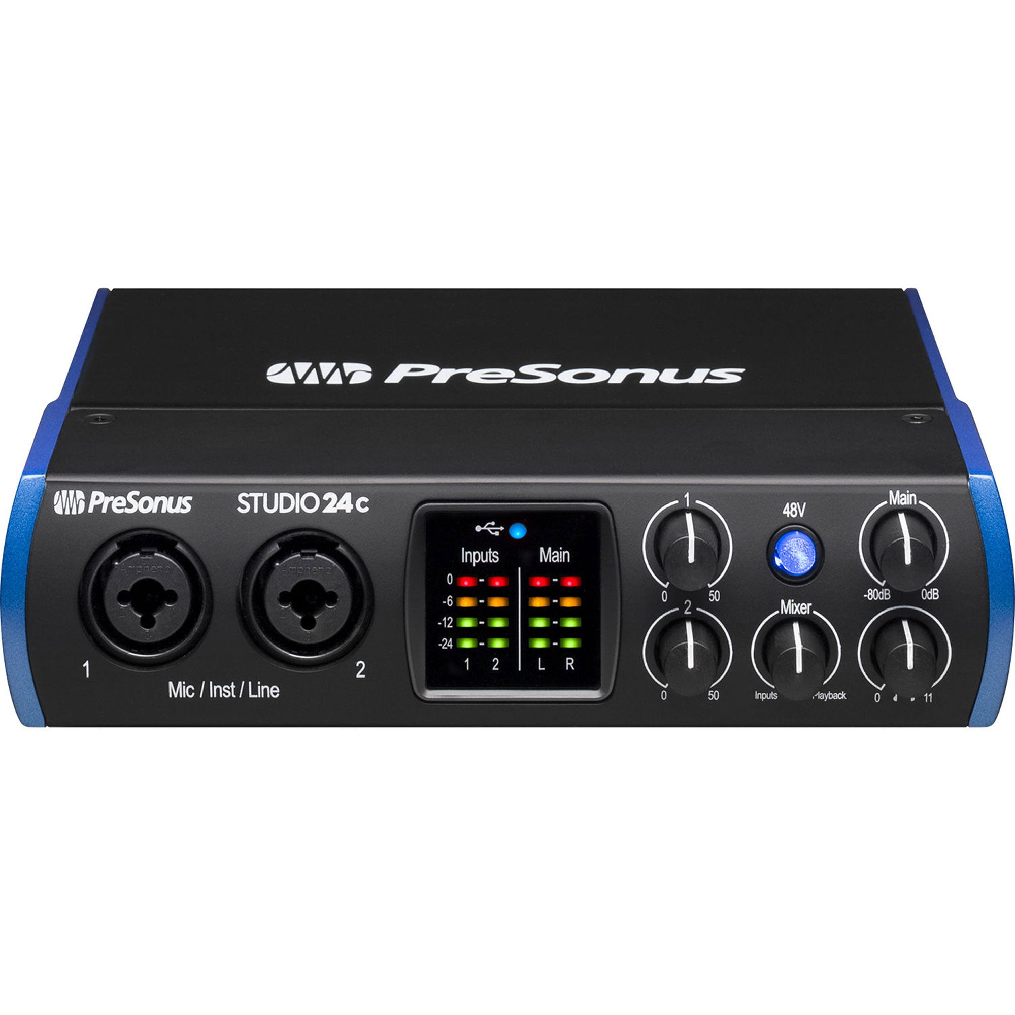 PreSonus Studio 24c 2x2 USB Type-C Audio/MIDI Interface