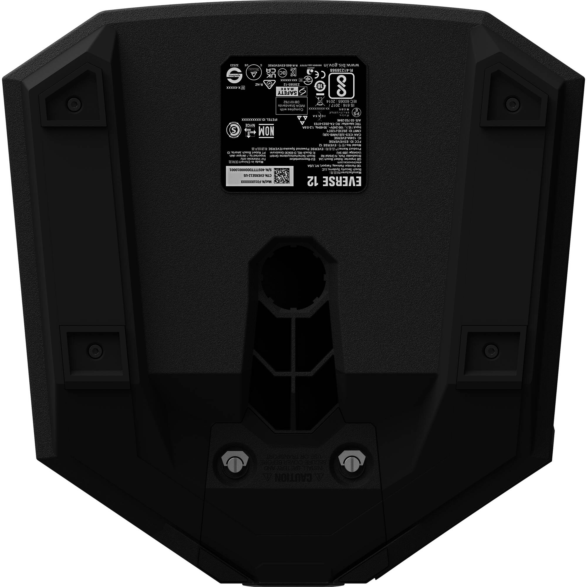 Electro-Voice EVERSE 12 Weatherized Battery-Powered Loudspeaker with Bluetooth (Black)