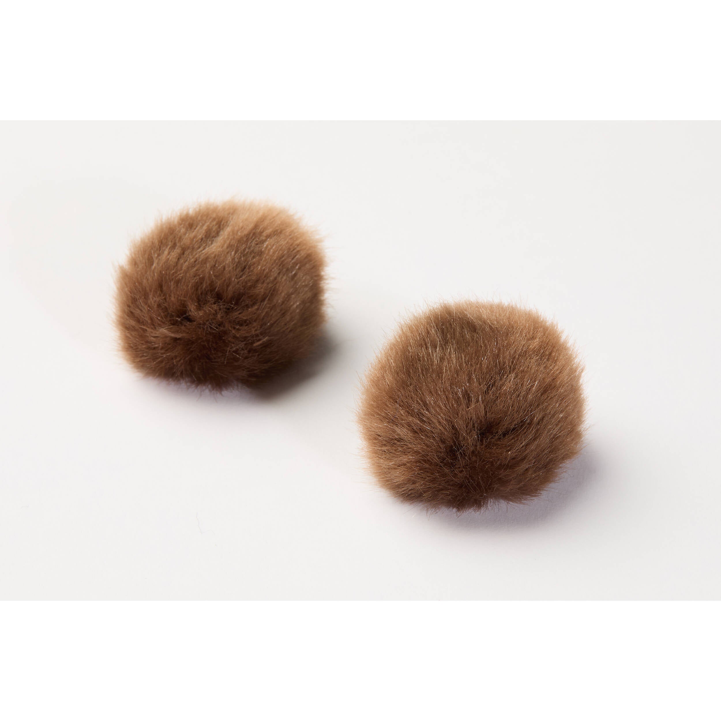 DPA AIR1 Pair of Universal Miniature Fur Windscreens (Small, Brown)