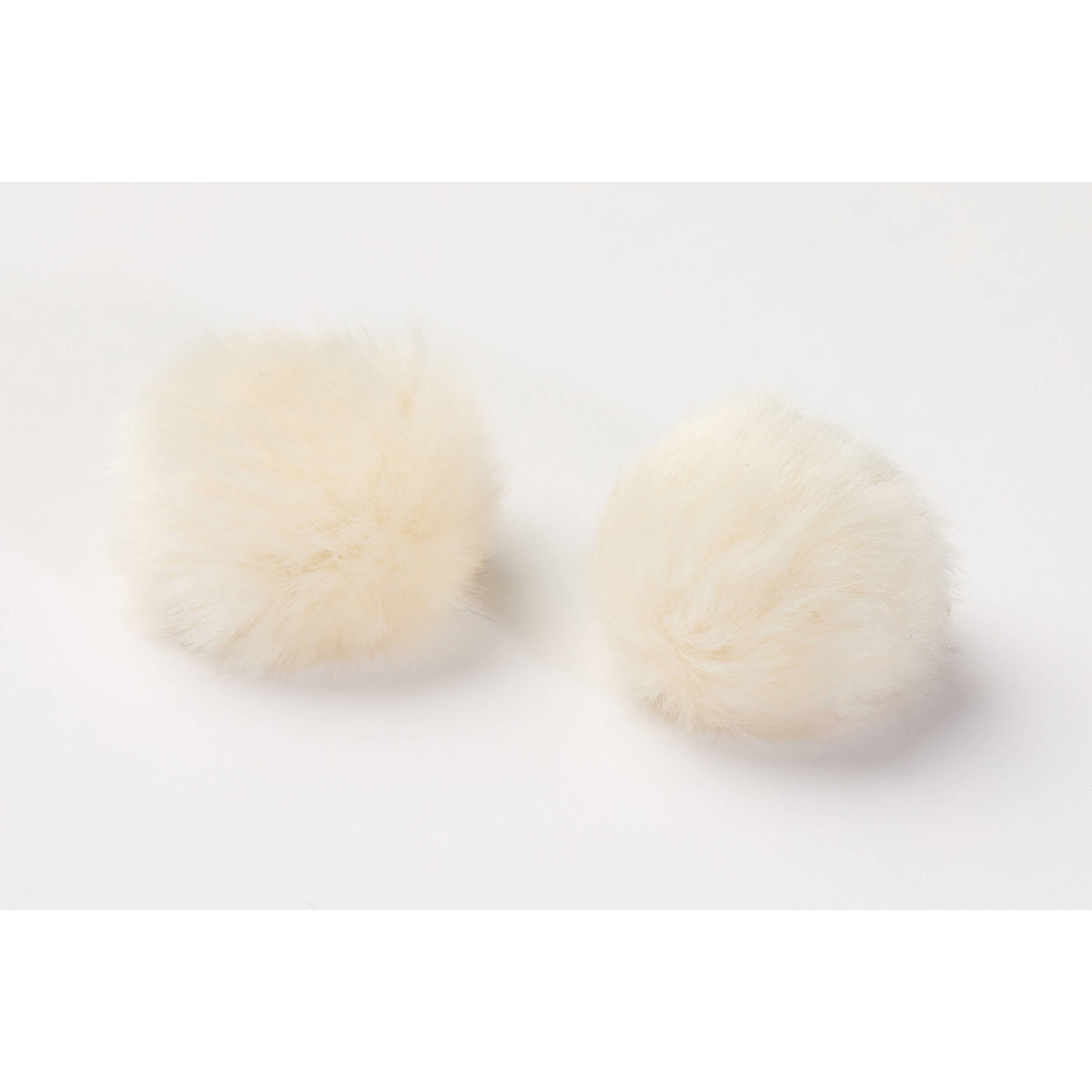 DPA AIR1 Pair of Universal Miniature Fur Windscreens (Large, Off-White)