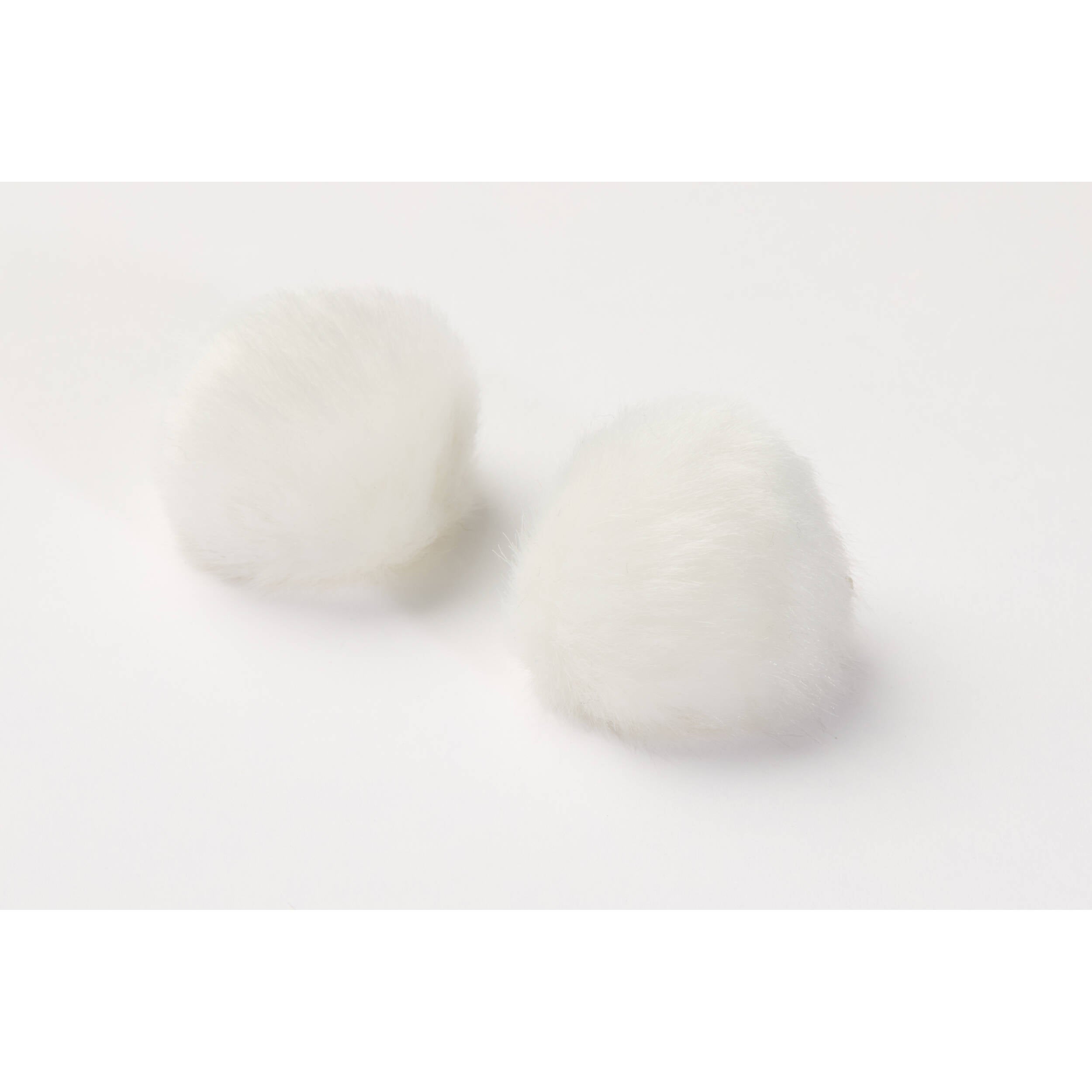 DPA AIR1 Pair of Universal Miniature Fur Windscreens (Large, White)