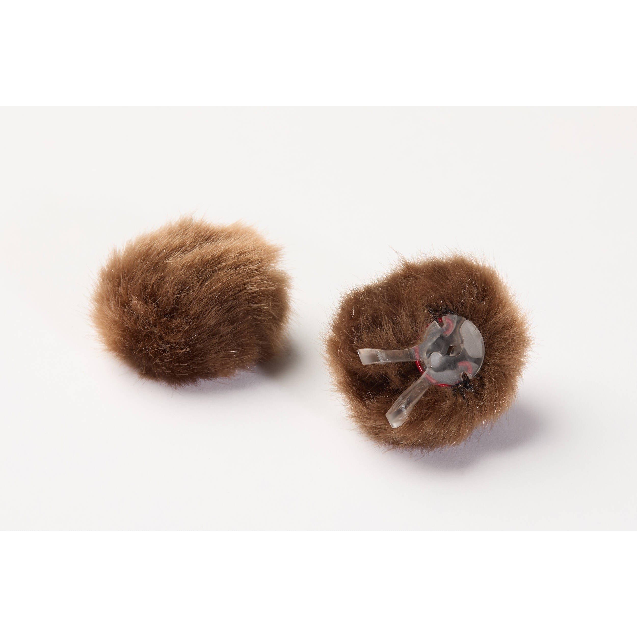 DPA AIR1 Pair of Universal Miniature Fur Windscreens (Small, Brown)