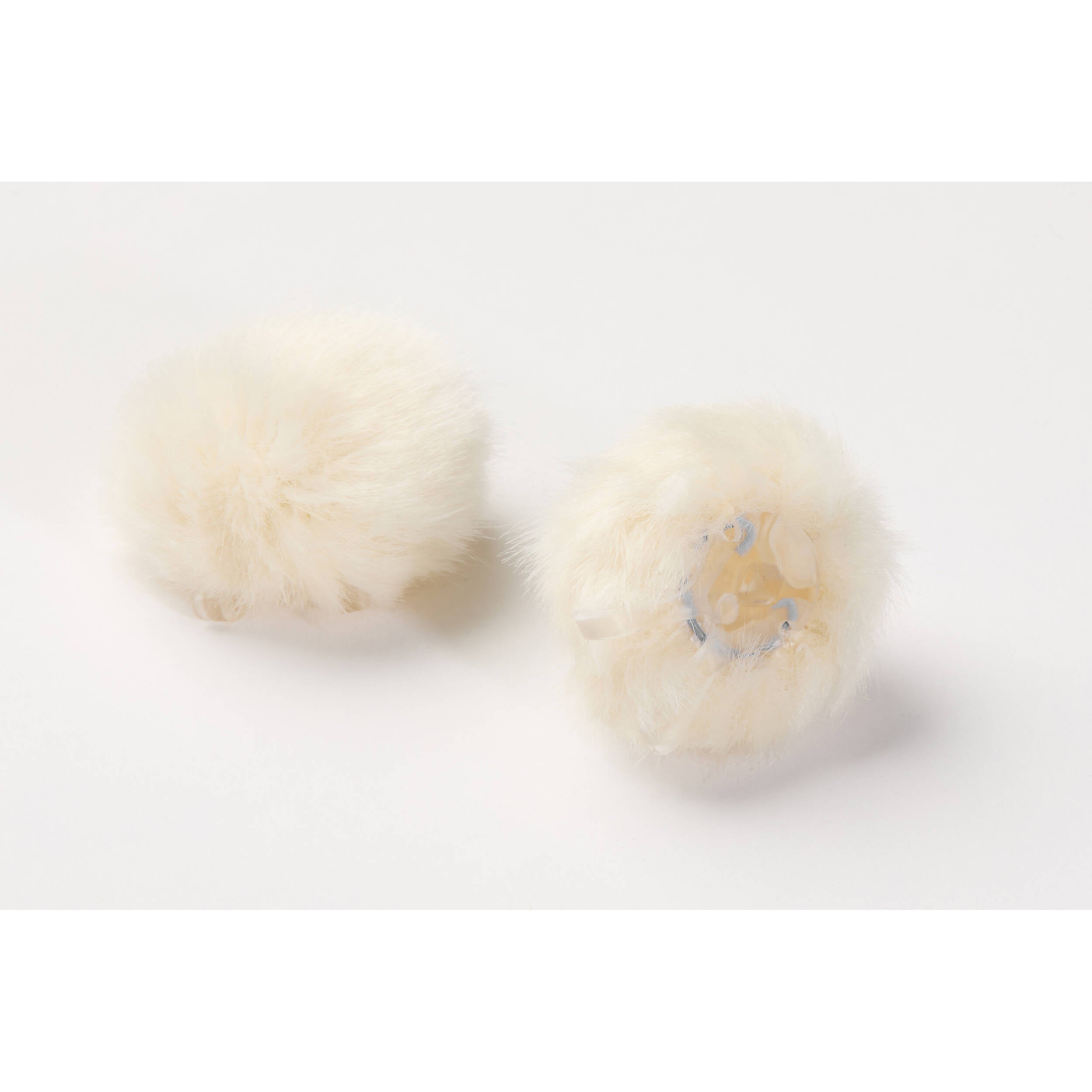 DPA AIR1 Pair of Universal Miniature Fur Windscreens (Large, Off-White)