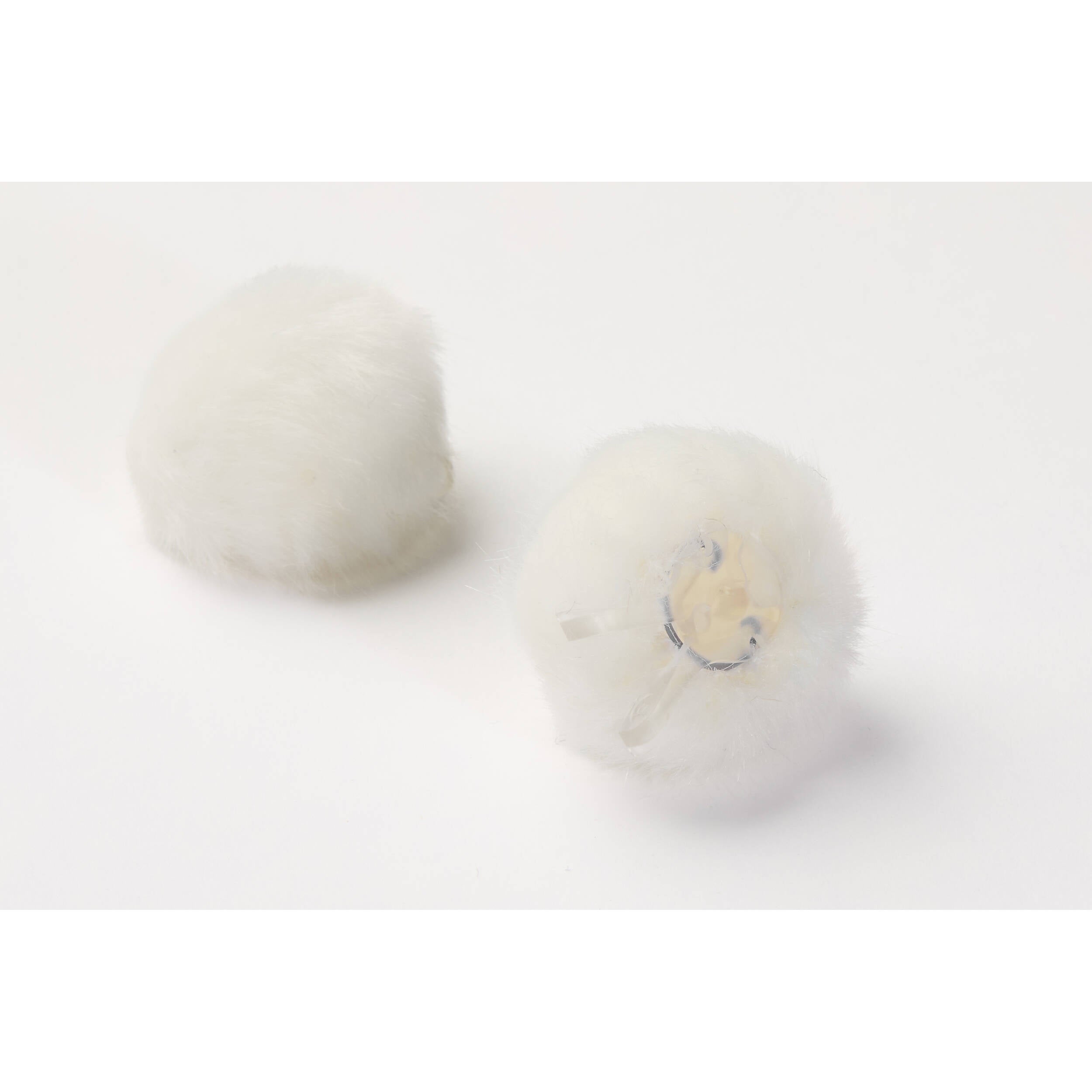 DPA AIR1 Pair of Universal Miniature Fur Windscreens (Large, White)