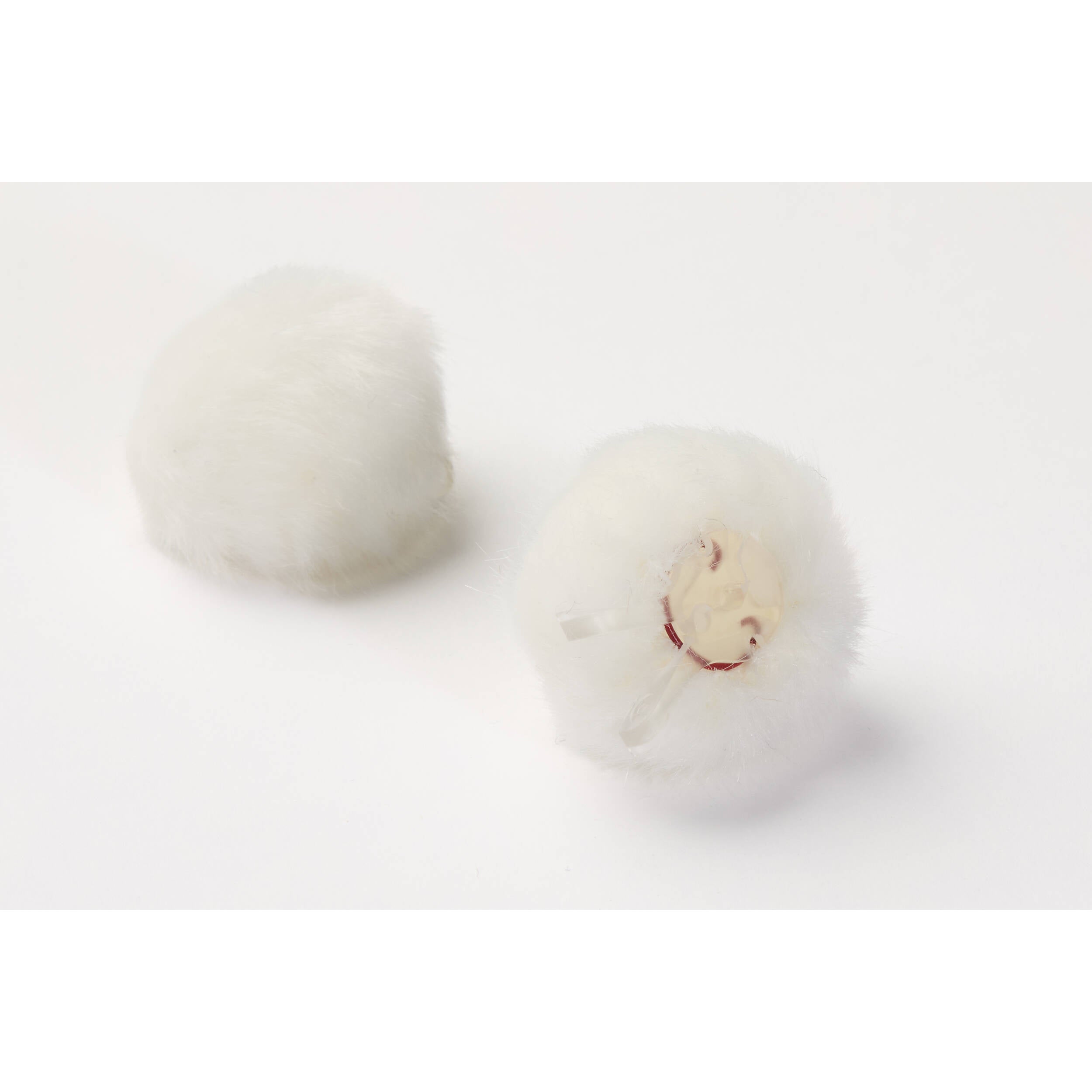 DPA AIR1 Pair of Universal Miniature Fur Windscreens (Small, White)