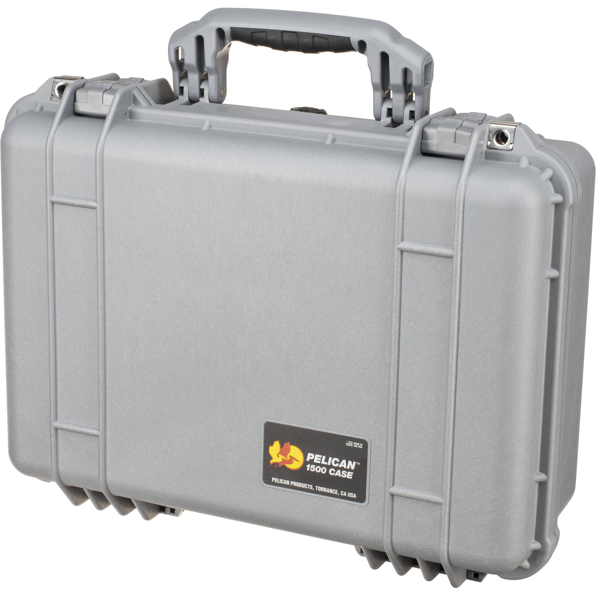 Pelican 1500NF Protector Case without Foam (Silver)