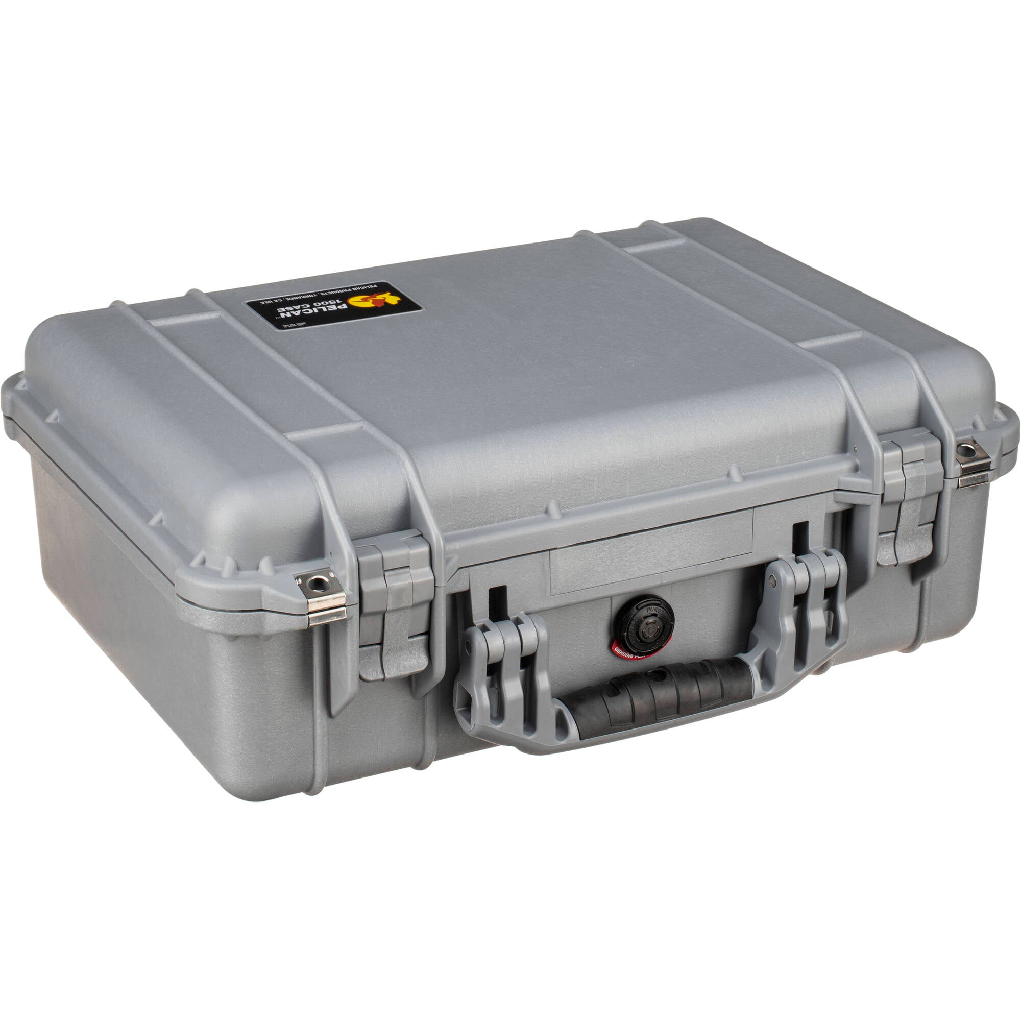 Pelican 1500NF Protector Case without Foam (Silver)