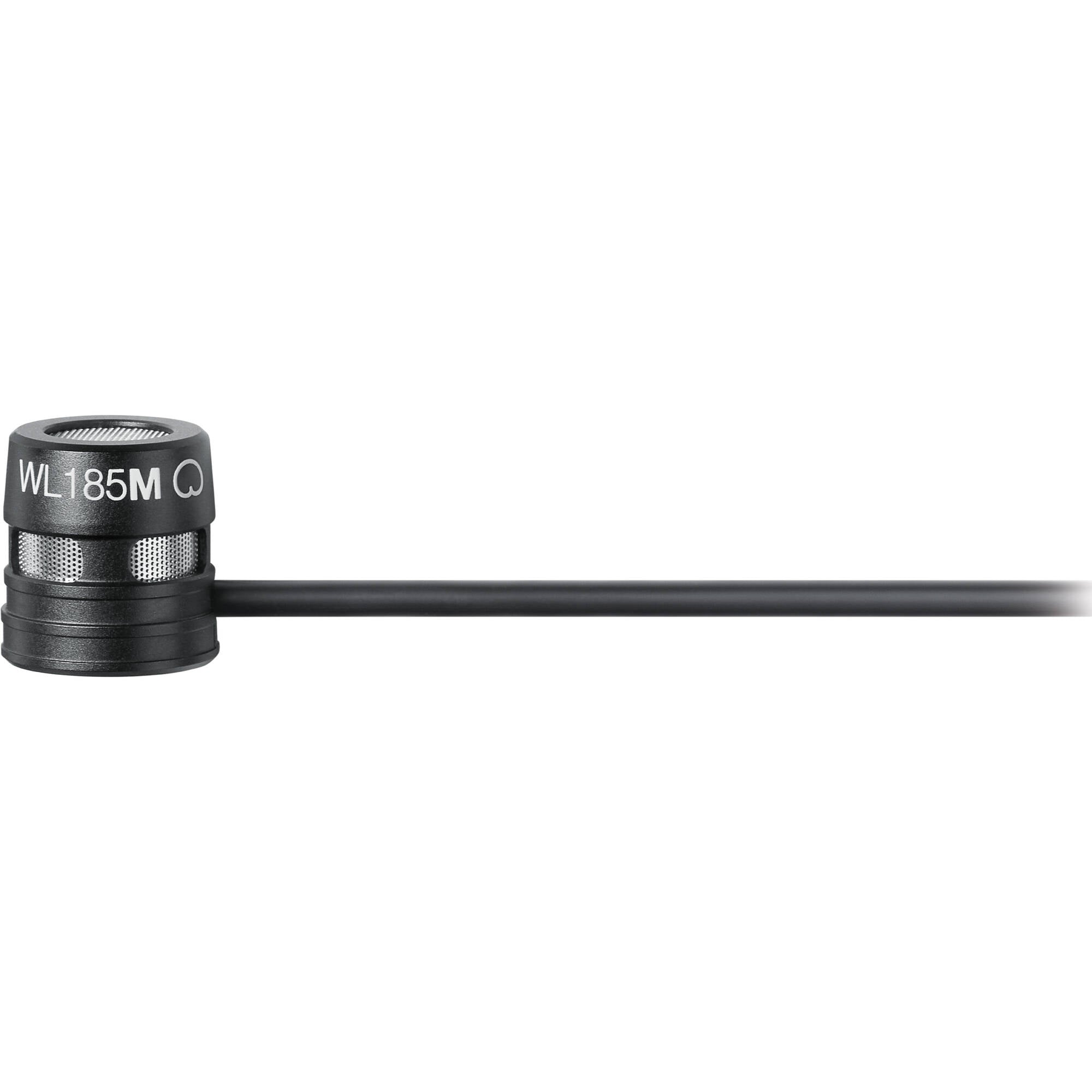 Shure WL185m Low-Profile Cardioid Lavalier Microphone with TA4F Connector (Black)