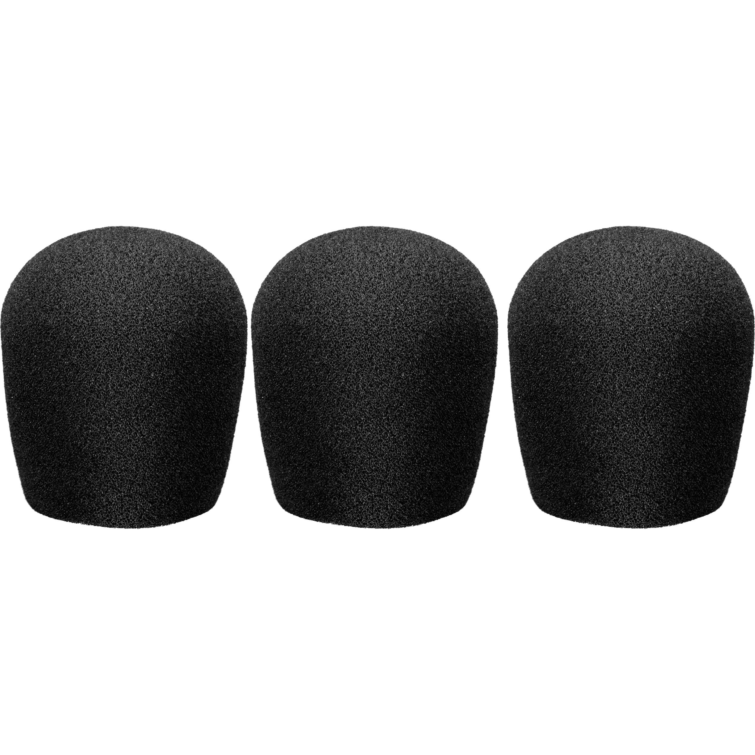 WindTech 900 Series Windscreens with 1-5/8" Inside Diameter (Black, 3 Pack)