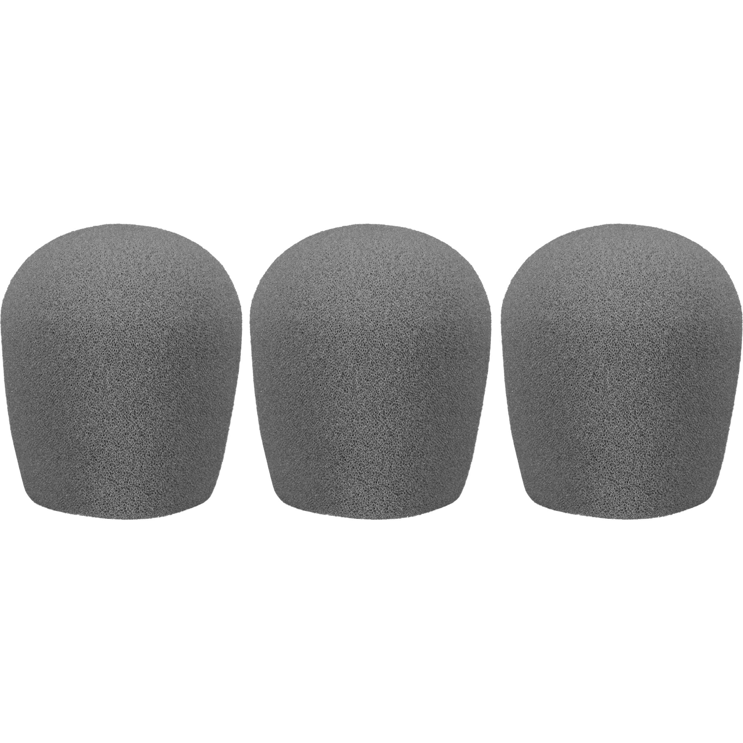 WindTech 900 Series Windscreens with 1-5/8" Inside Diameter (Grey, 3 Pack)
