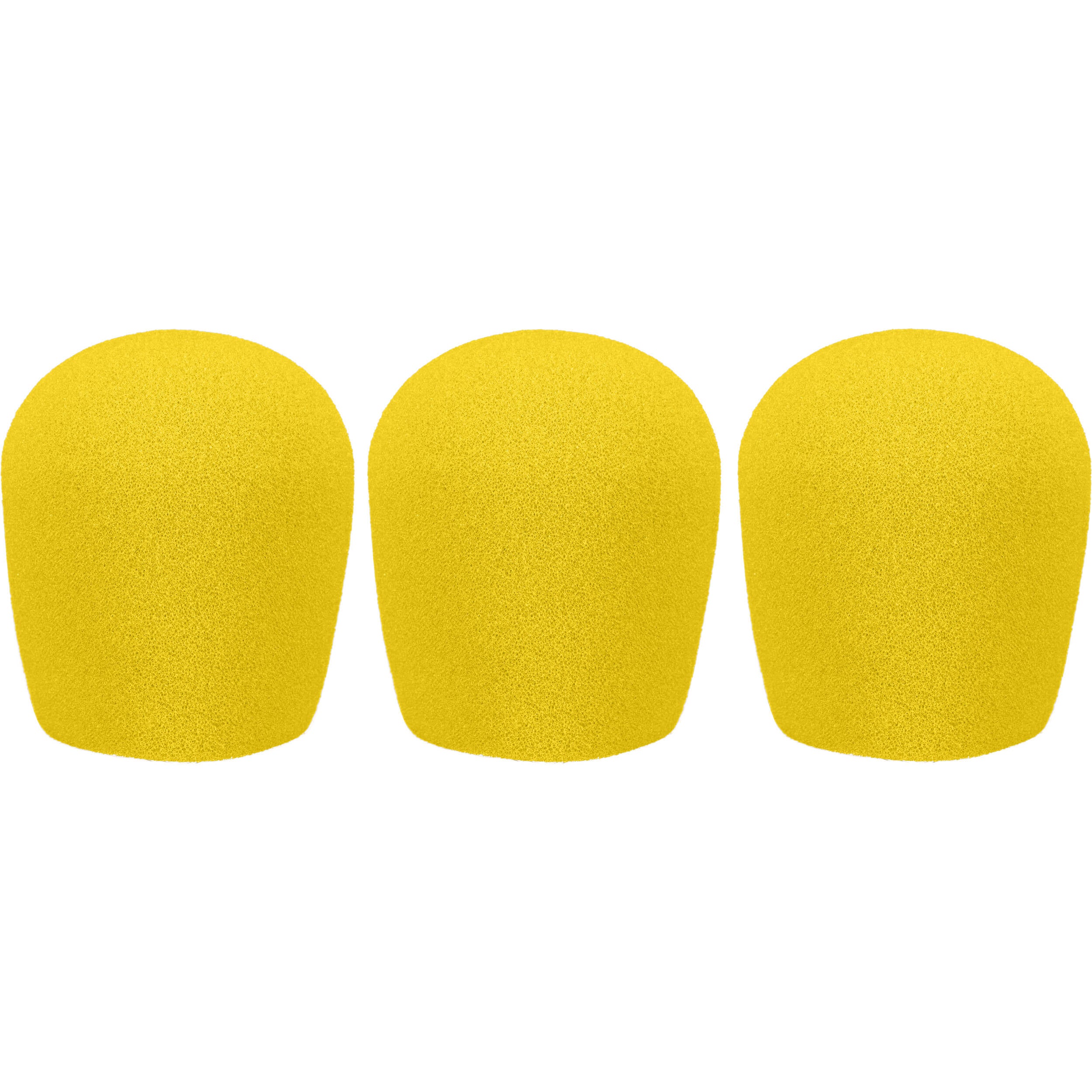 WindTech 900 Series Windscreens with 1-5/8" Inside Diameter (Yellow, 3 Pack)