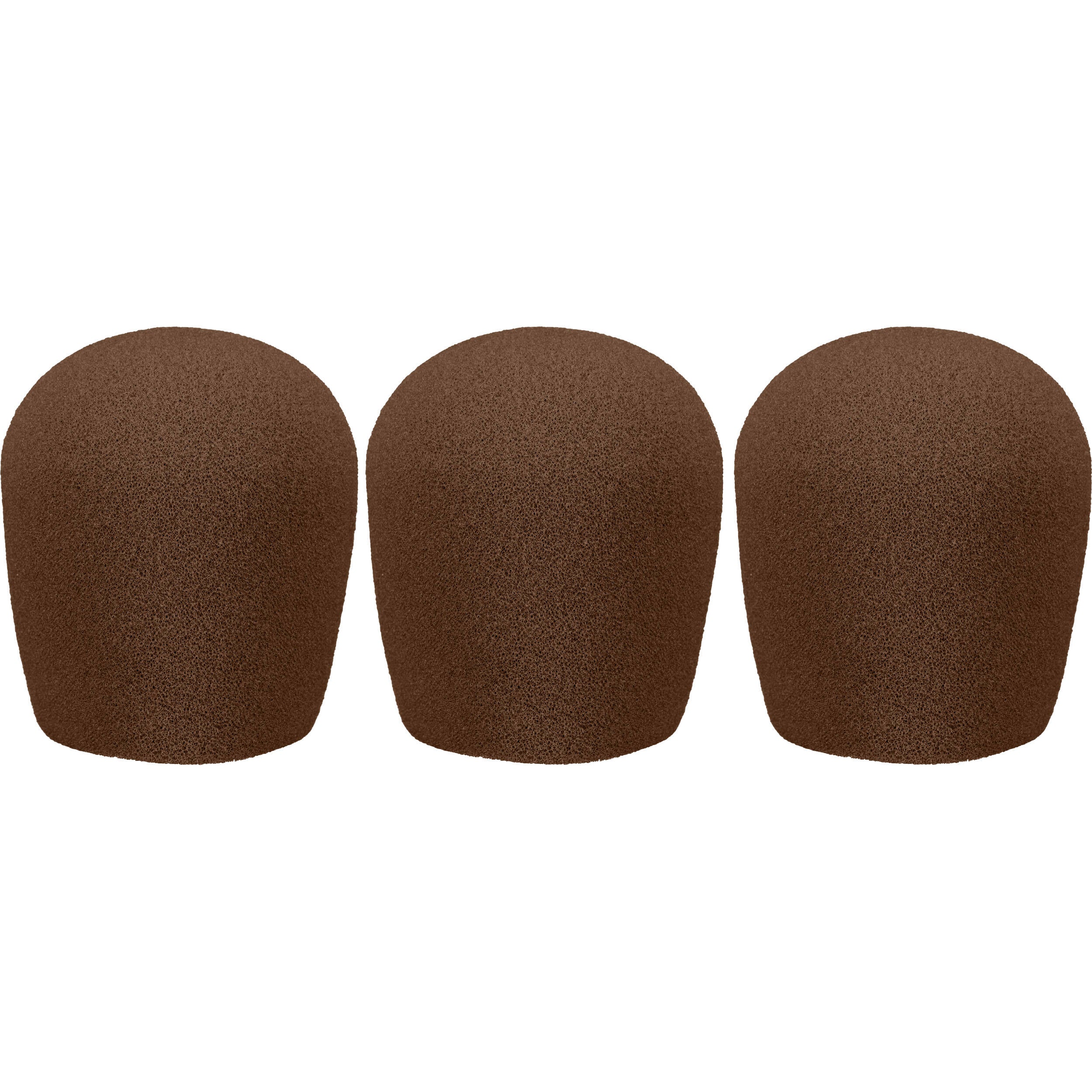 WindTech 900 Series Windscreens with 1-5/8" Inside Diameter (Brown, 3 Pack)