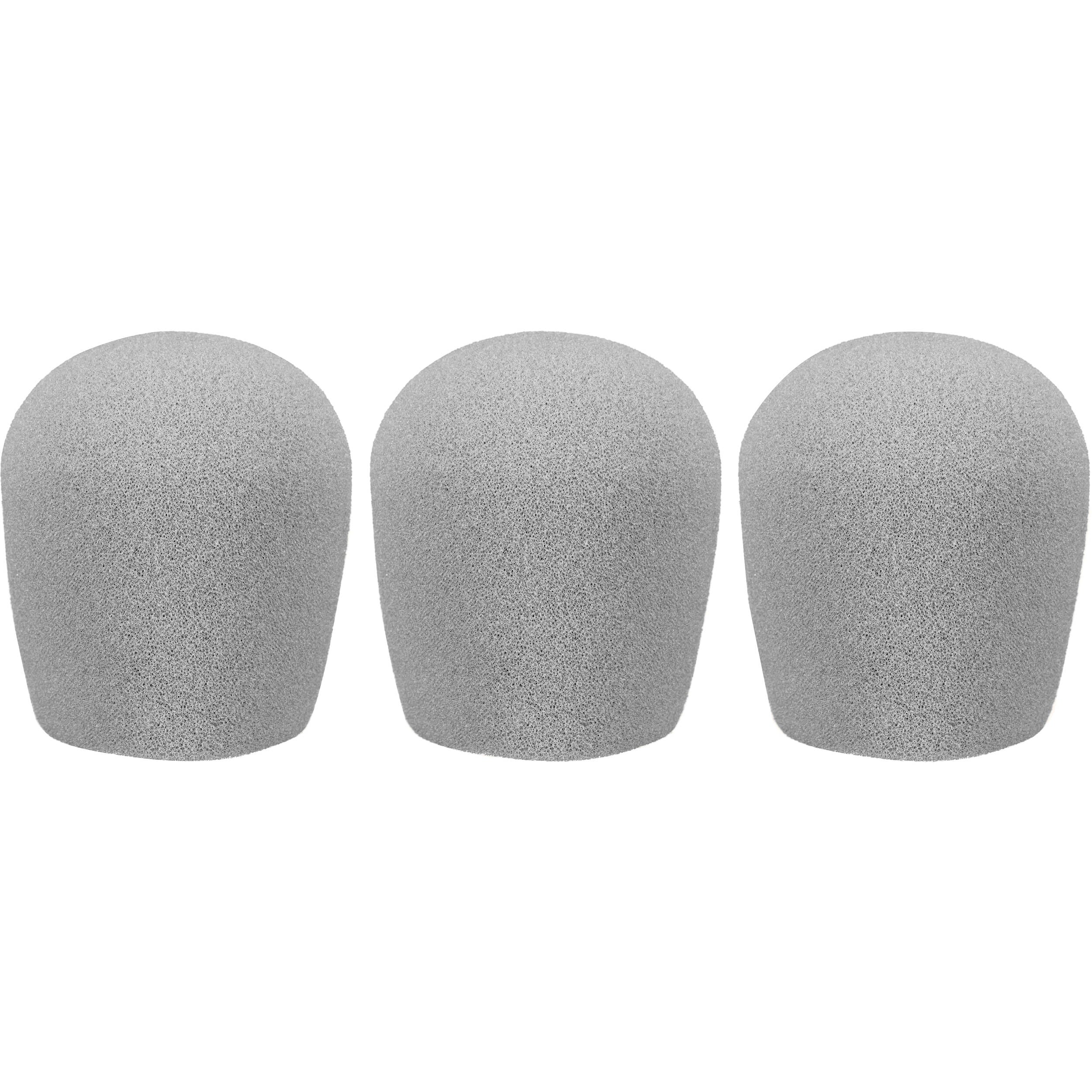 WindTech 900 Series Windscreens with 1-5/8" Inside Diameter (Light Grey, 3 Pack)