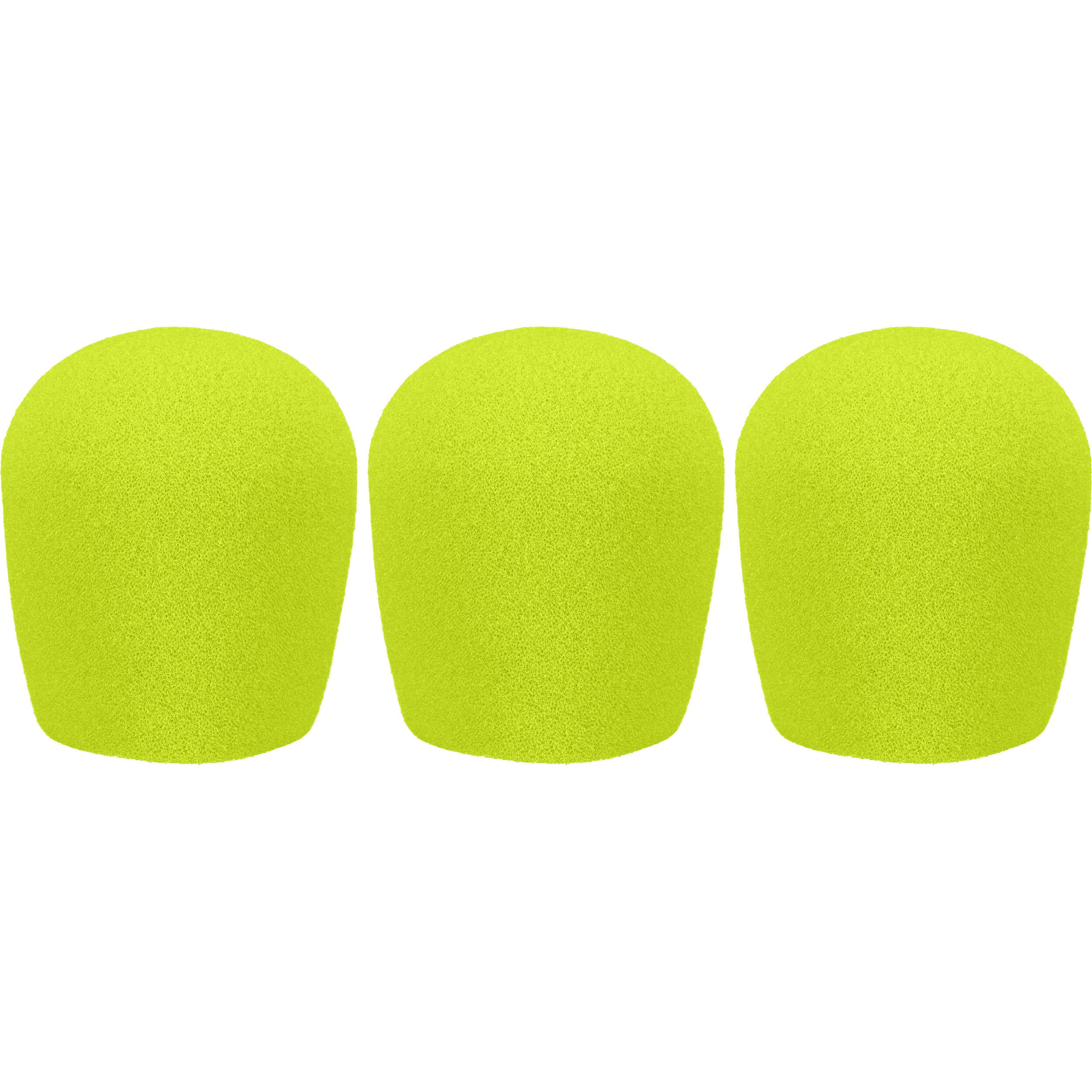 WindTech 900 Series Windscreens with 1-5/8" Inside Diameter (Neon Yellow, 3 Pack)
