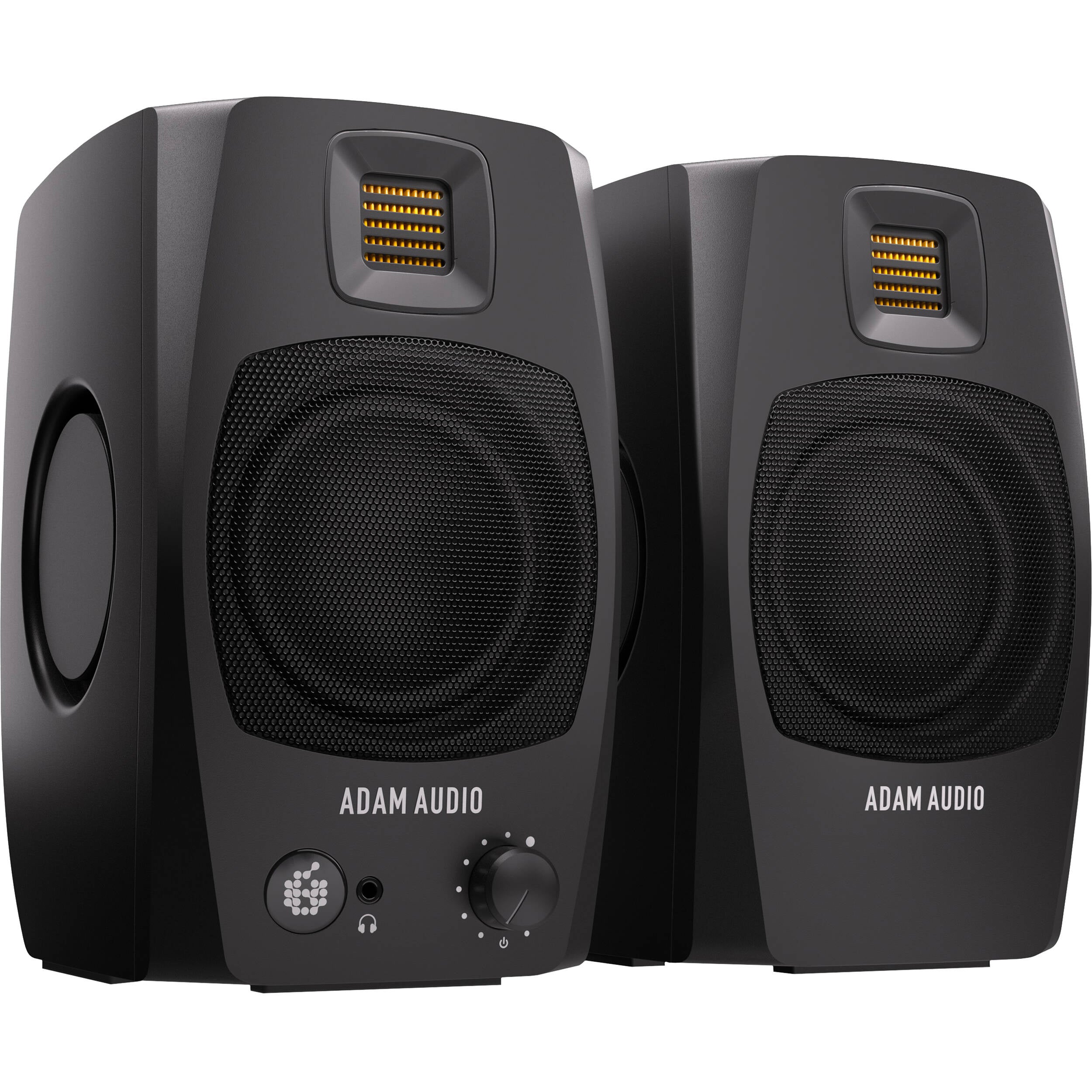 Adam Audio D3V Active Desktop Studio Monitor Pair (Black)