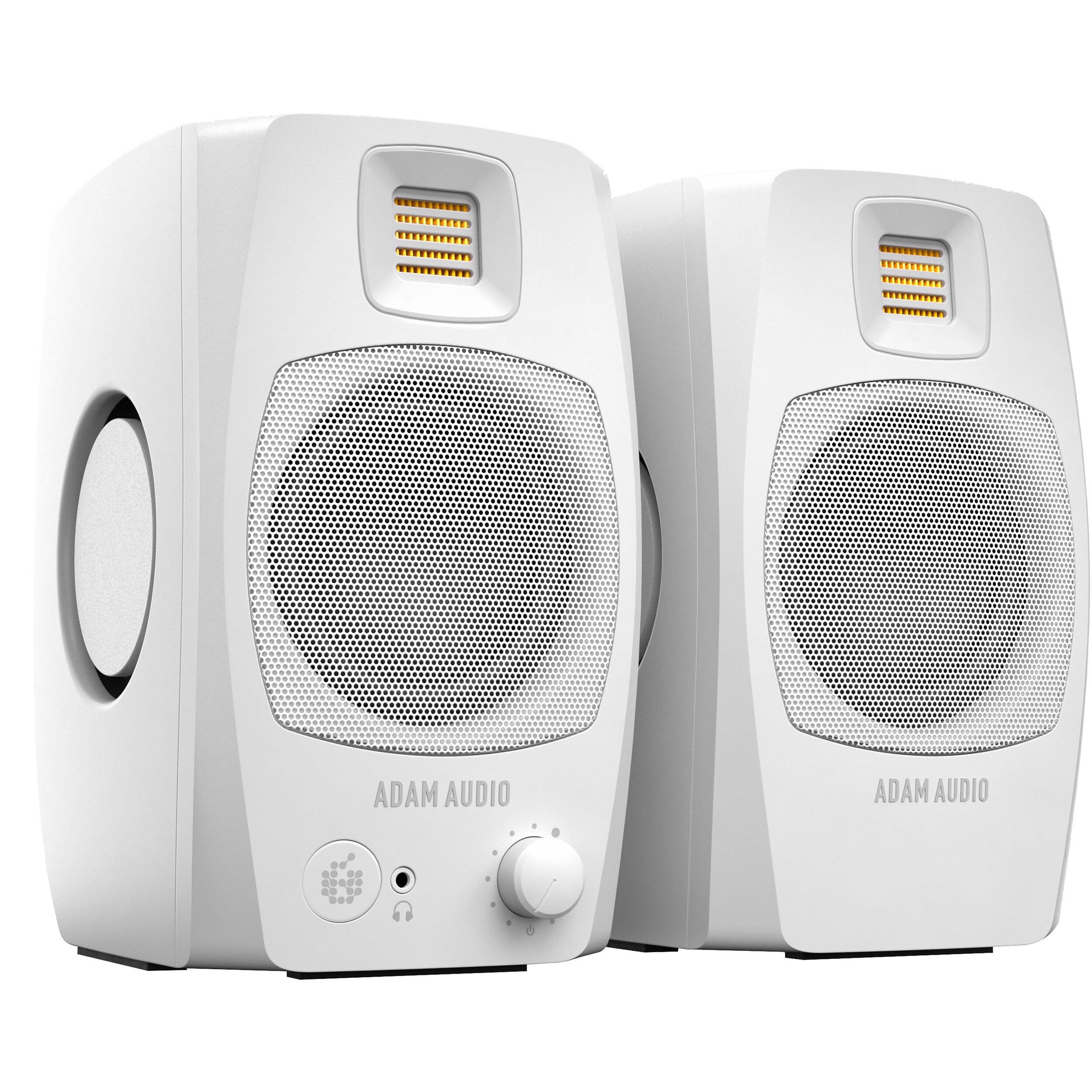 Adam Audio D3V Active Desktop Studio Monitor Pair (White)