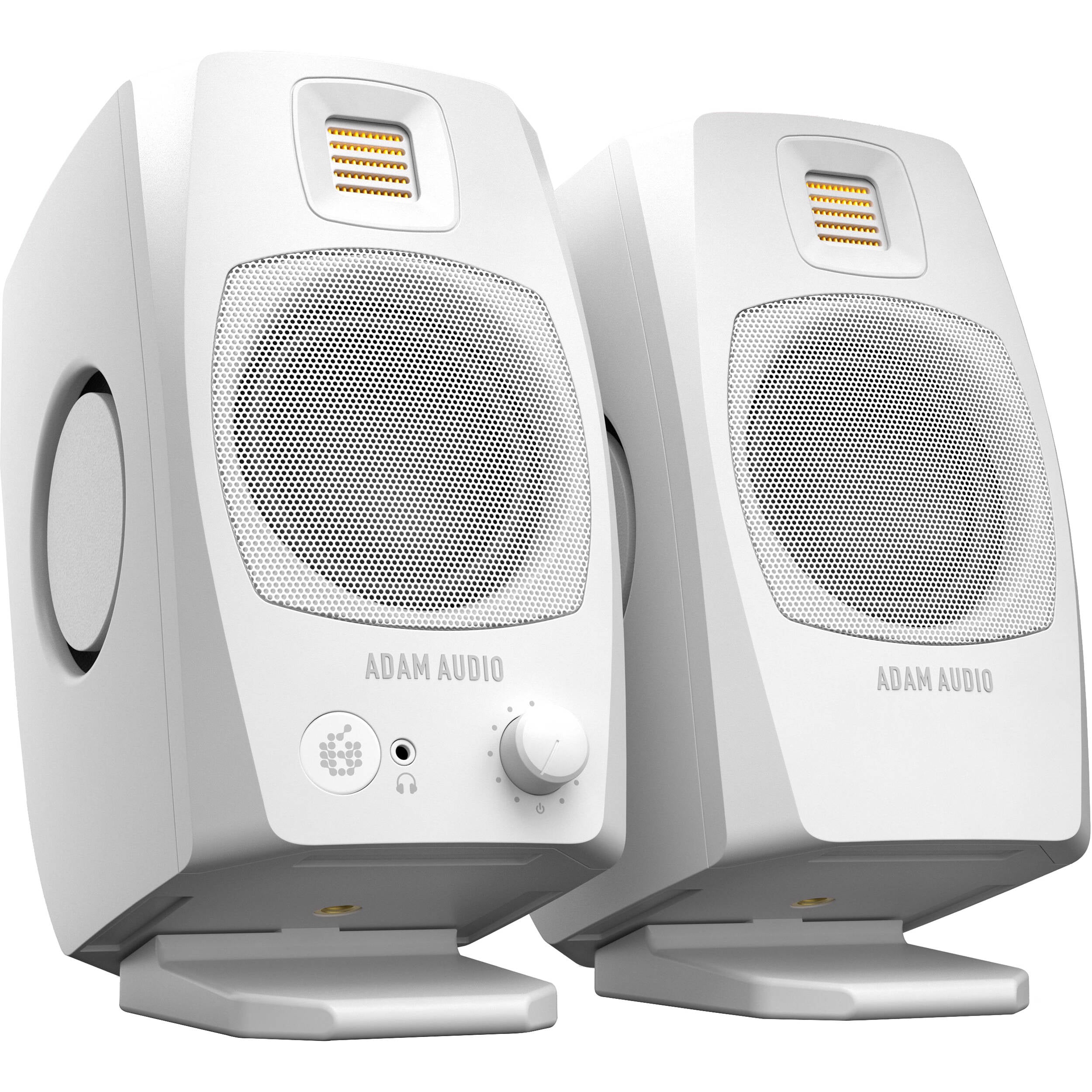 Adam Audio D3V Active Desktop Studio Monitor Pair (White)