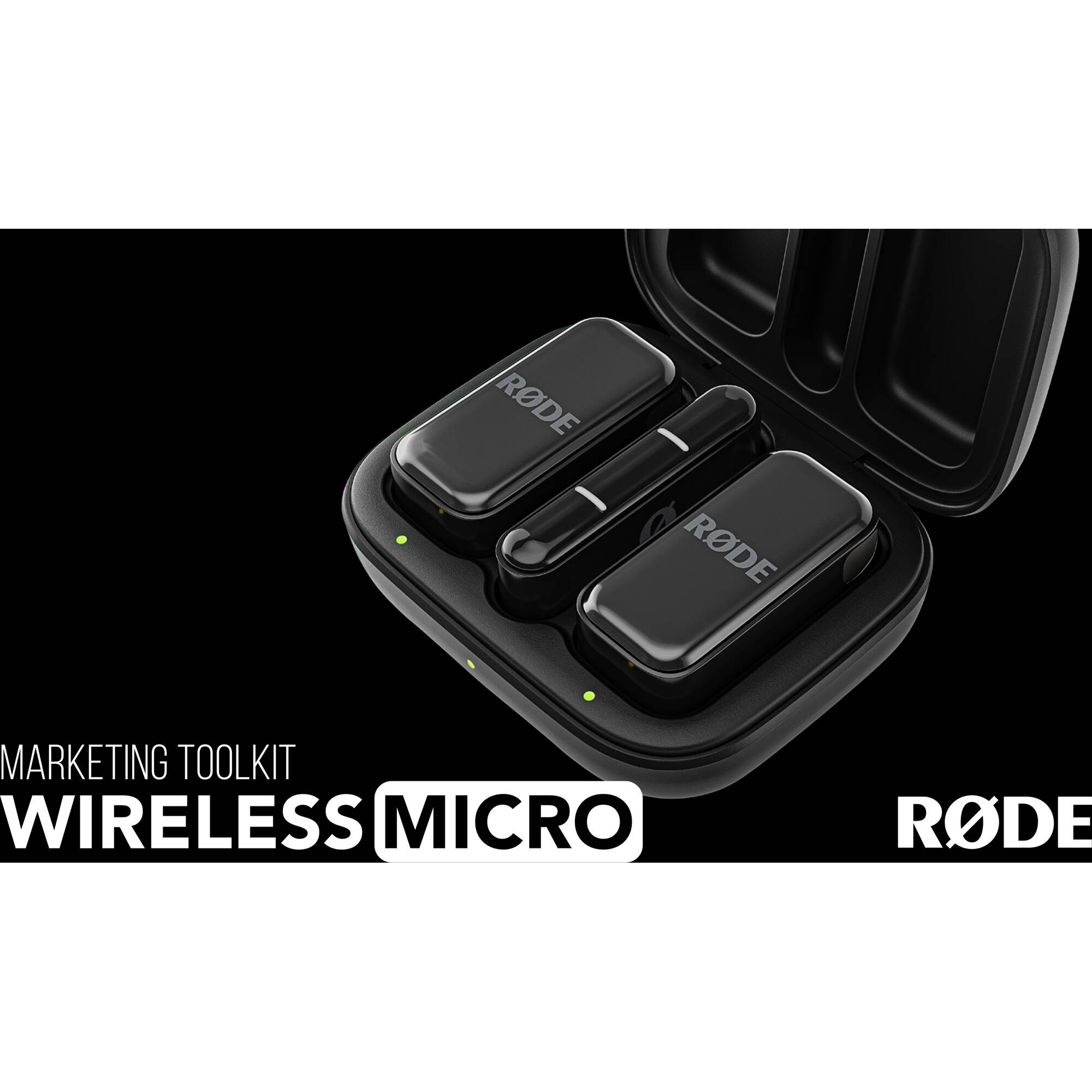 Rode Wireless Micro 2-Person Ultracompact Wireless Microphone System with USB-C (2.4 GHz, Black)