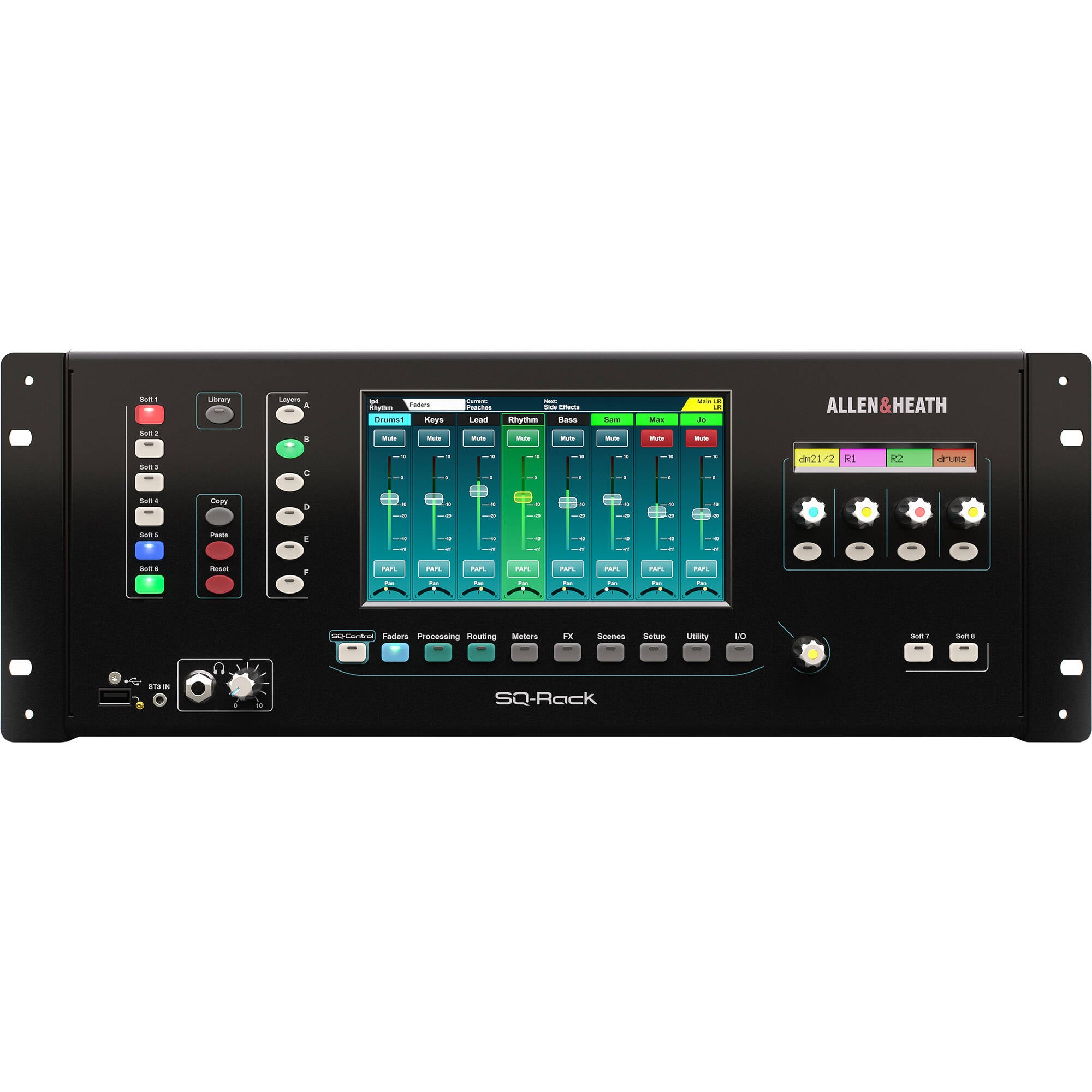 Allen & Heath SQ-Rack 48-Channel / 36-Bus Rackmount Digital Mixer (4 RU)
