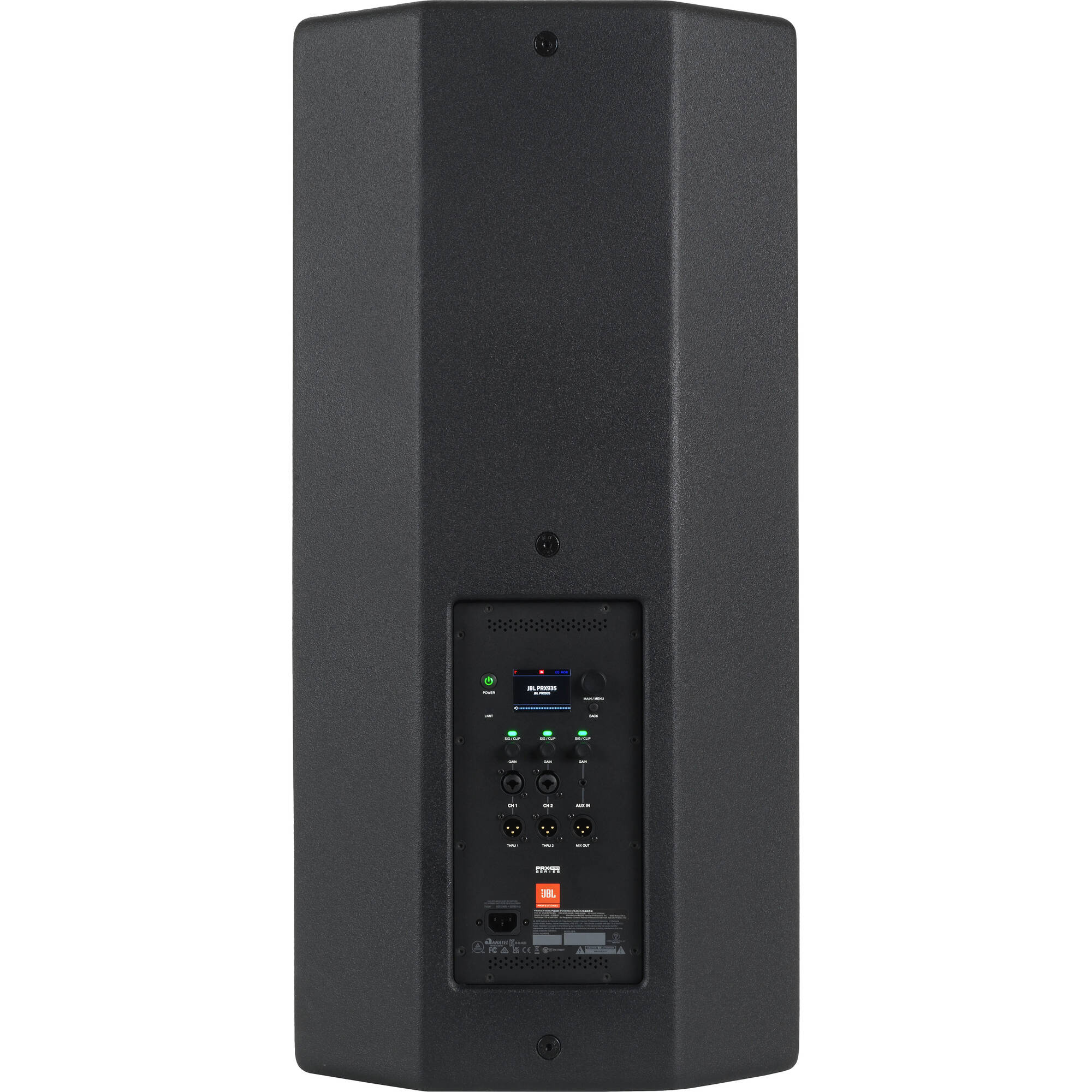 JBL PRX935 Three-Way 15" 2000W Powered PA Speaker System with Bluetooth Control