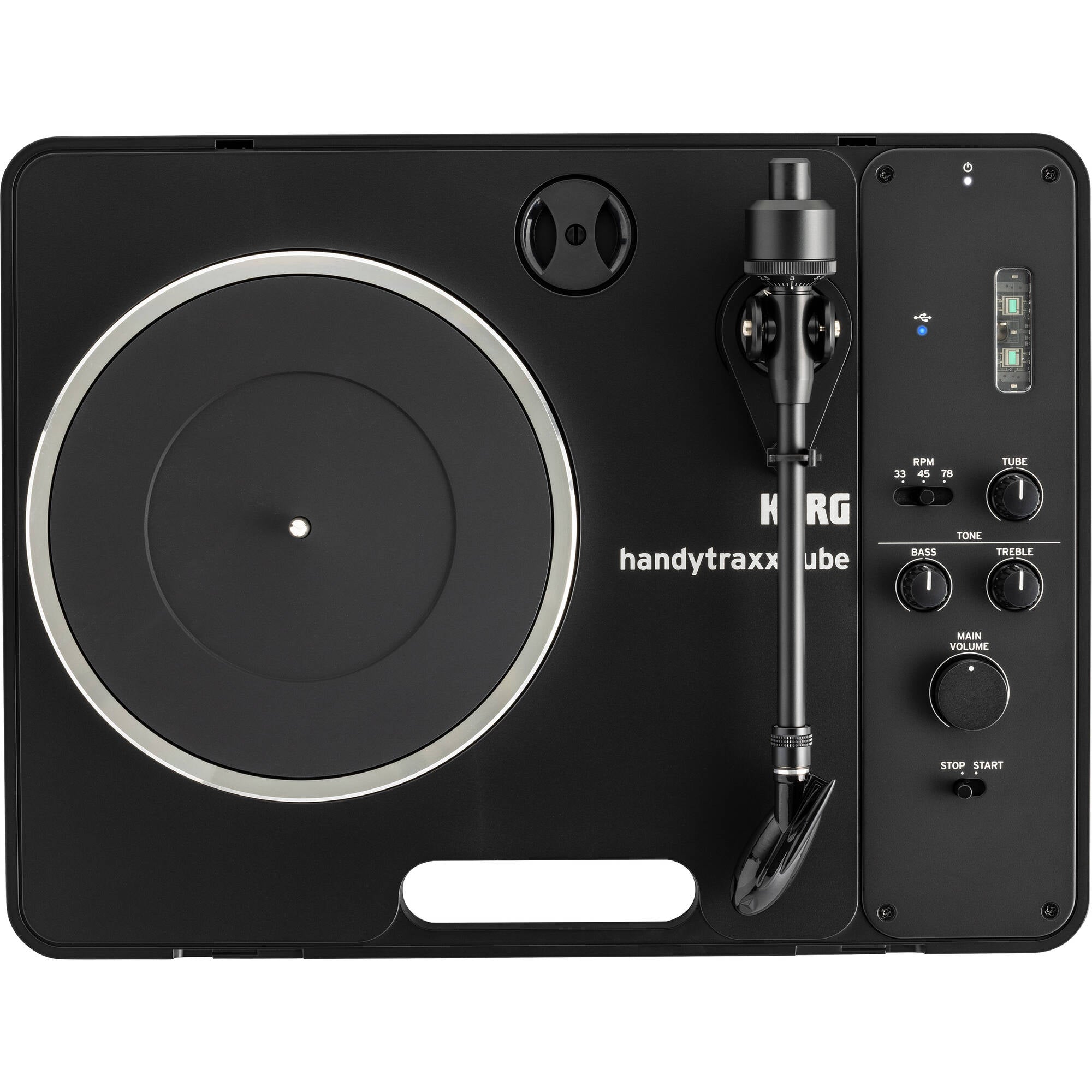 Korg handytraxx tube J Portable Record Player with JICO Clipper MM Cartridge
