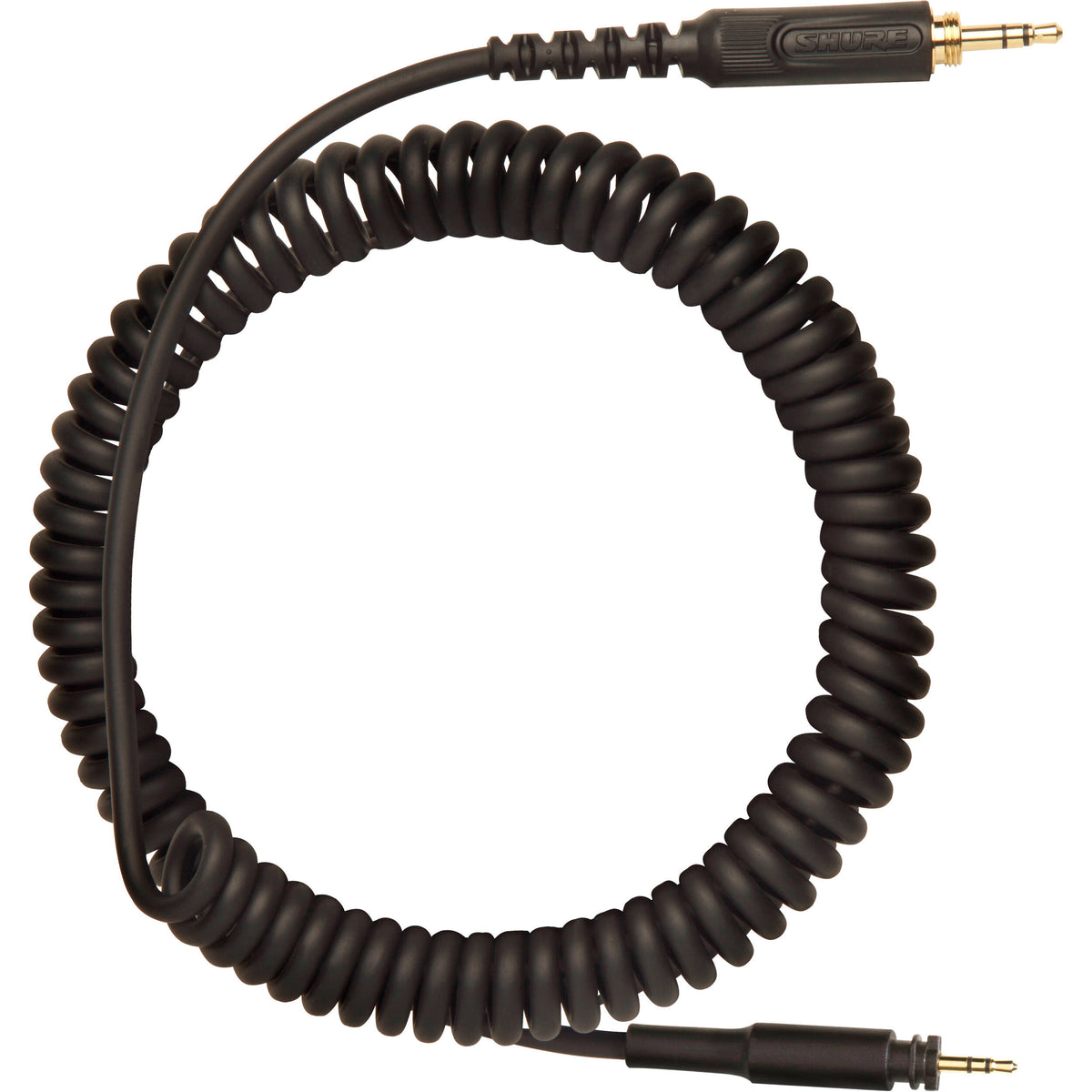 Shure SRH-CABLE-COILED Coiled 2.5mm Bayonet to 3.5mm TRS Audio Cable for SRH440A and SRH840A