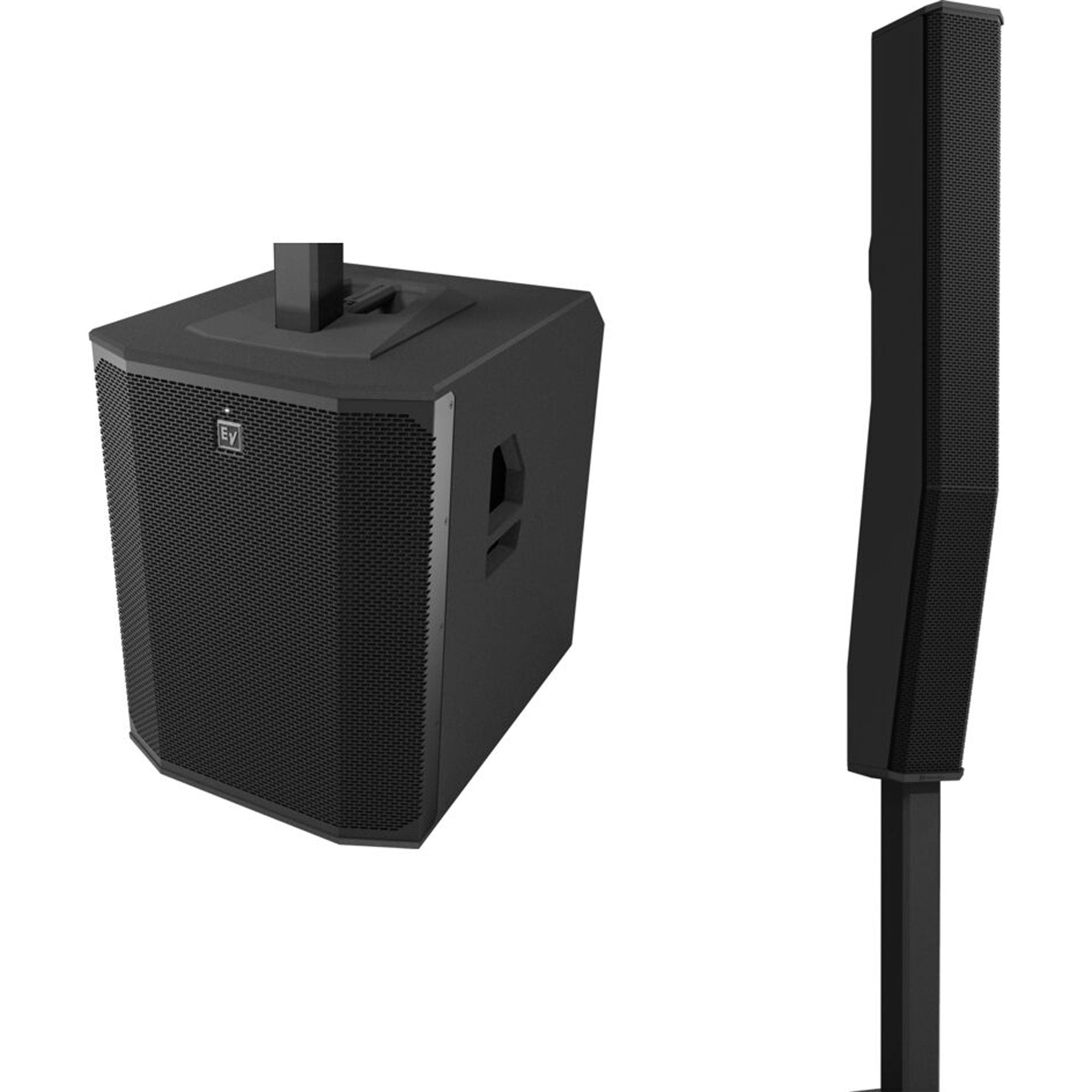 Electro-Voice EVOLVE 90 Portable 2000W Subwoofer and Column Speaker Kit with Bluetooth (Black)