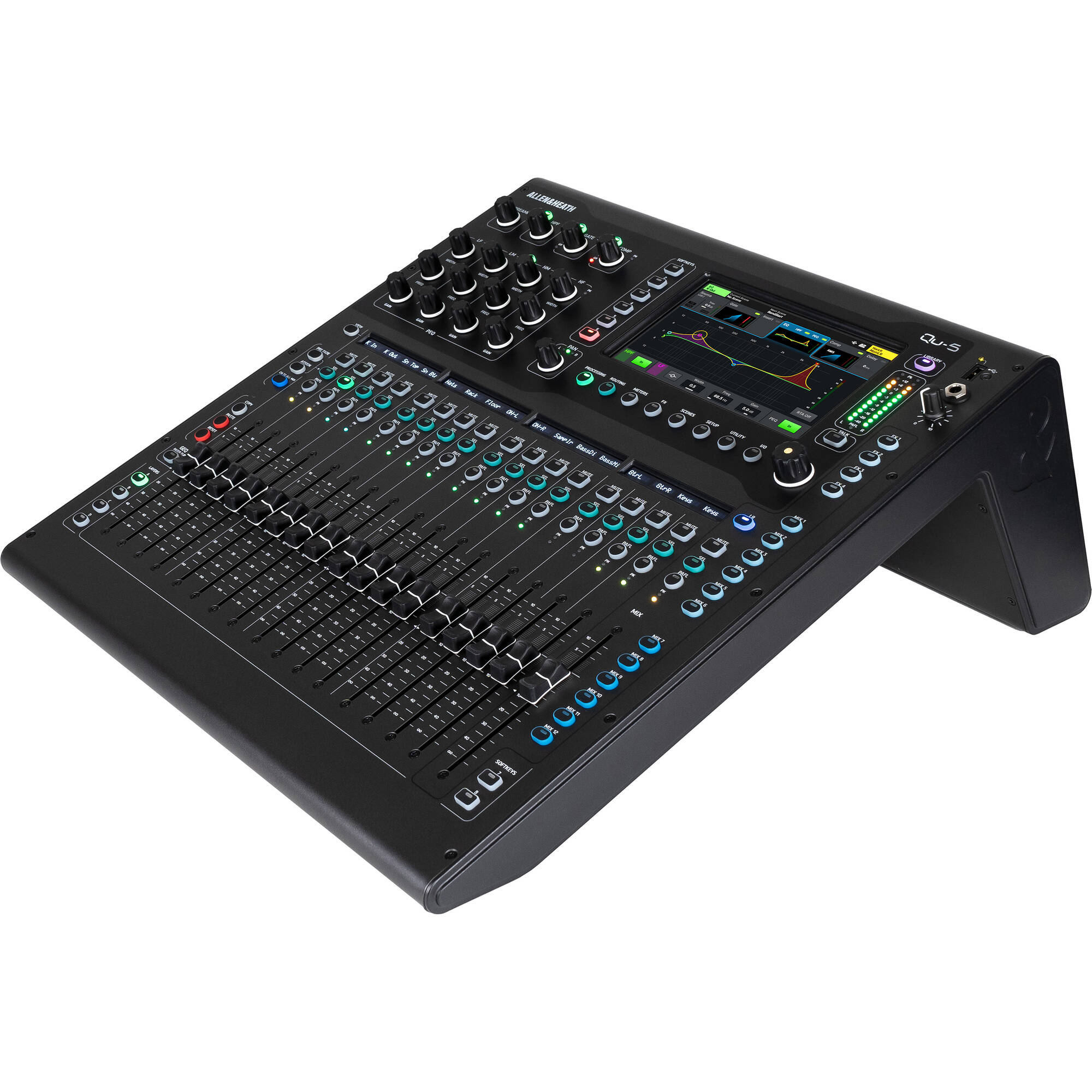 Allen & Heath Qu-5 36-Channel / 12-Bus Digital Mixer with 16+1 Motorized Faders