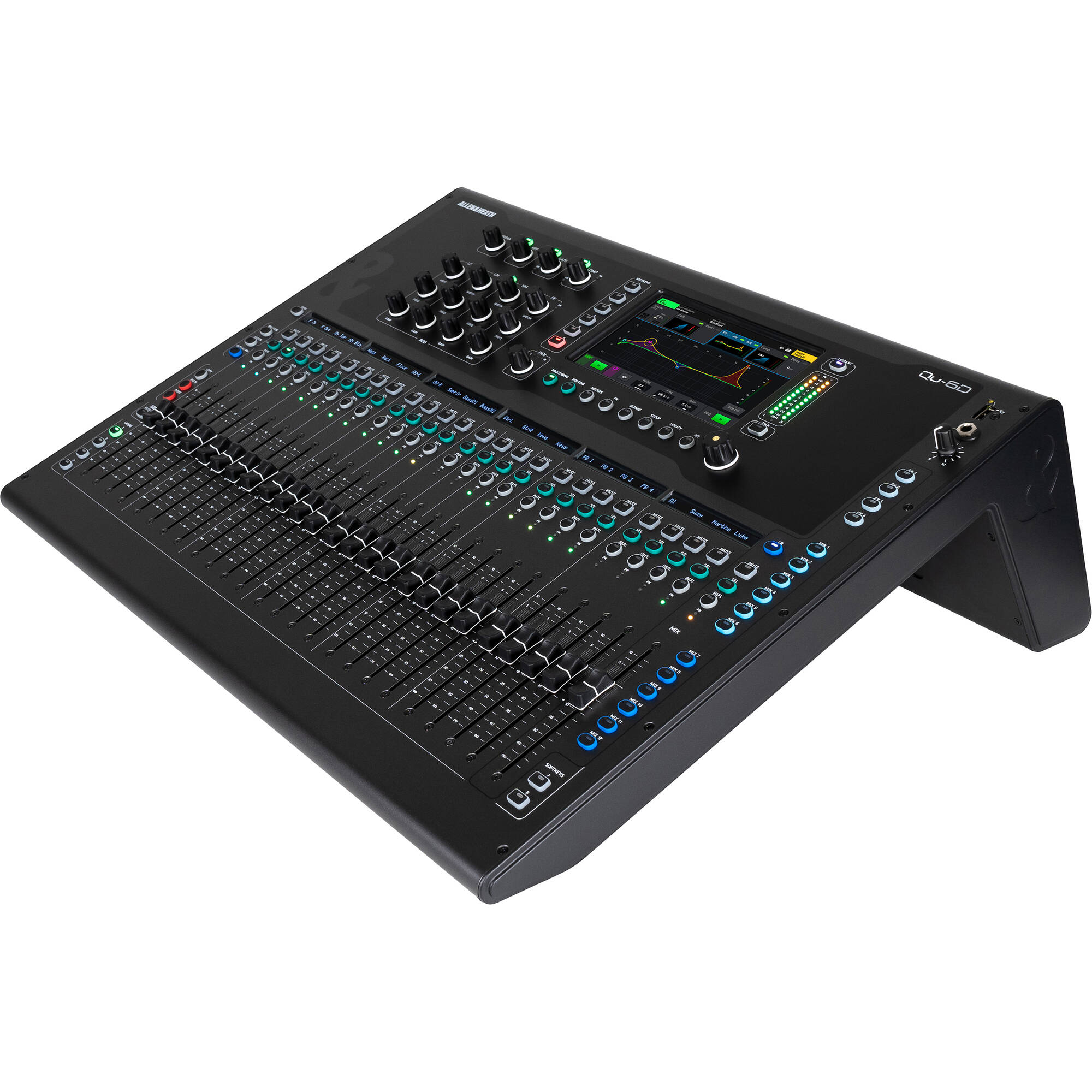 Allen & Heath Qu-6D 36-Channel / 12-Bus Digital Mixer with Dante and 24+1 Motorized Faders