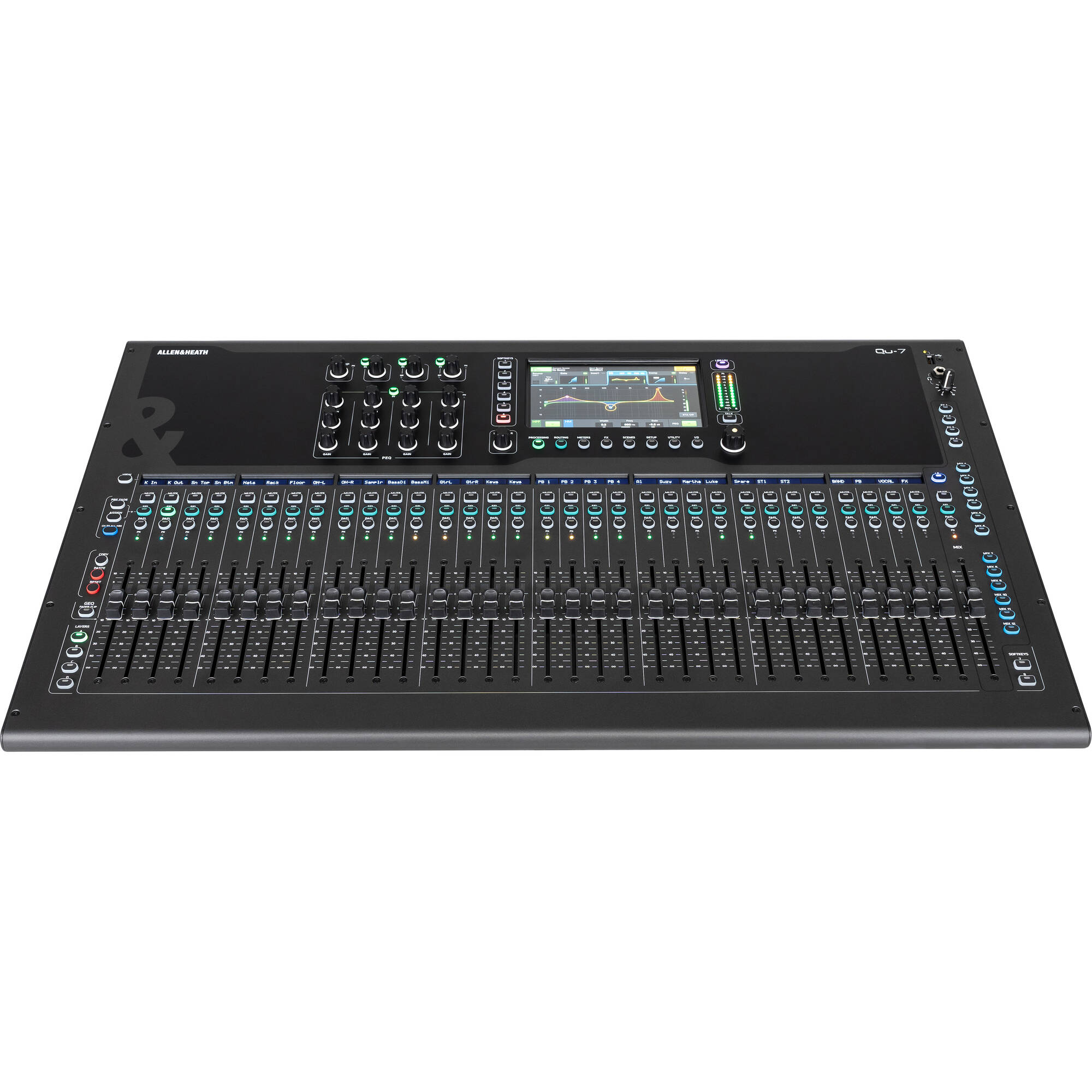 Allen & Heath Qu-7 36-Channel / 12-Bus Digital Mixer with 33 Motorized Faders